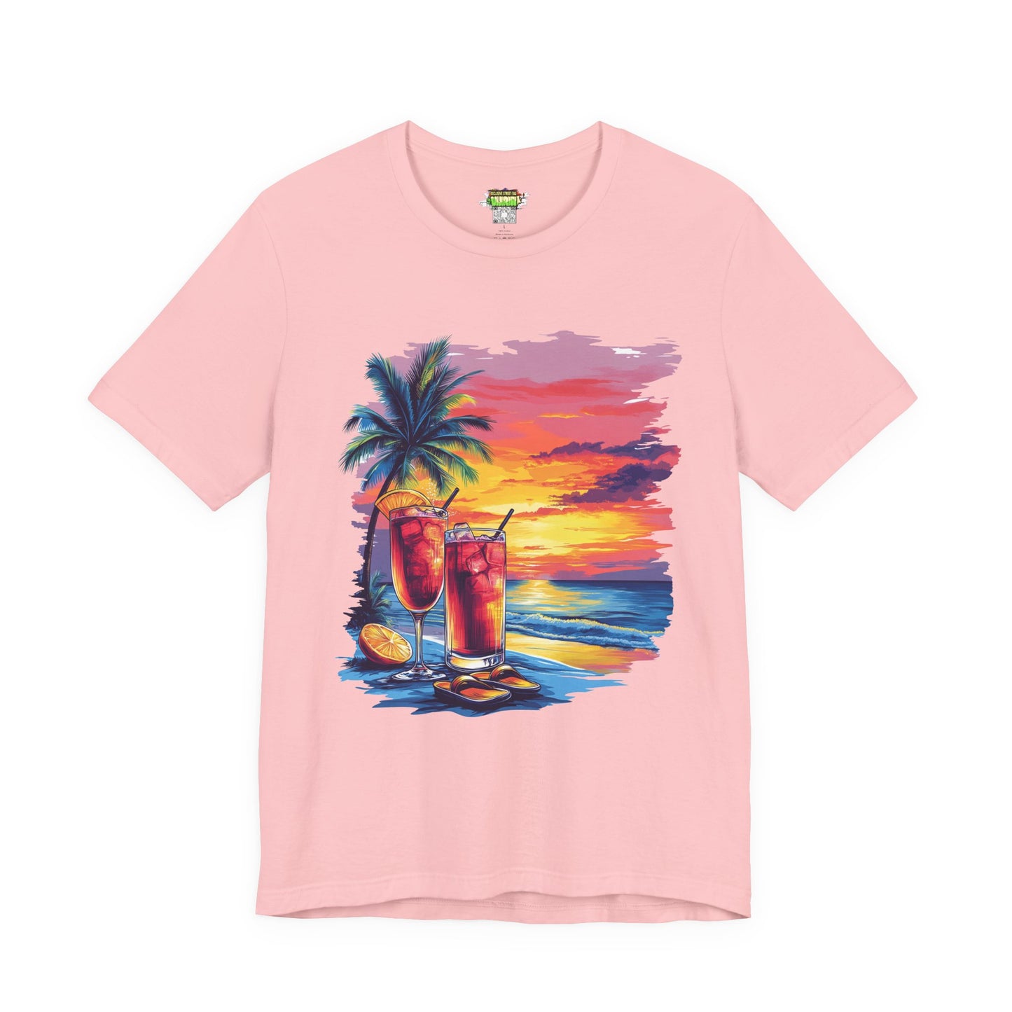Tropical Sunset Tee - Perfect for Summer Vibes, Beach Days, Relaxation, Gifts, Vacation