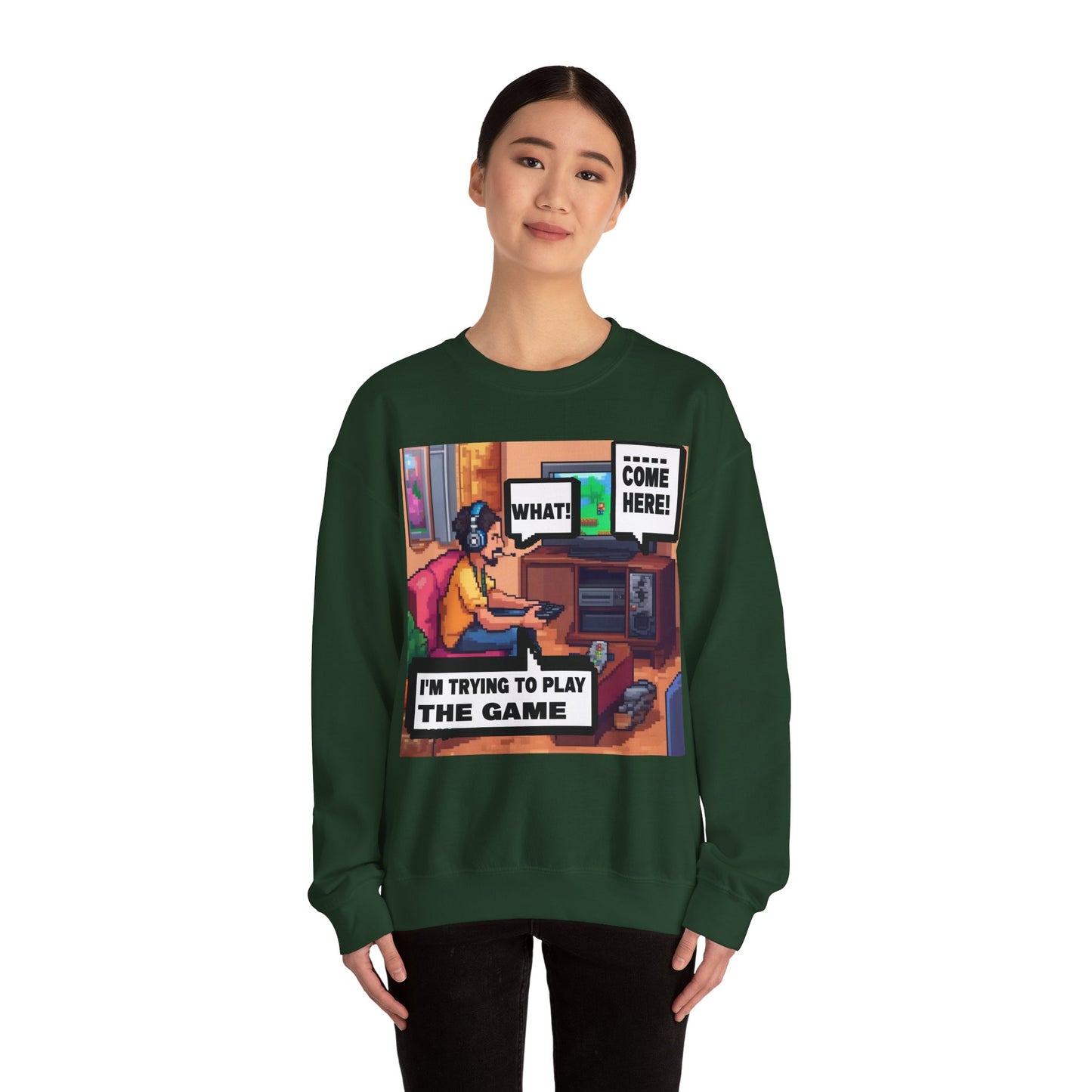I'm trying to play the game 3 Crewneck Sweatshirt