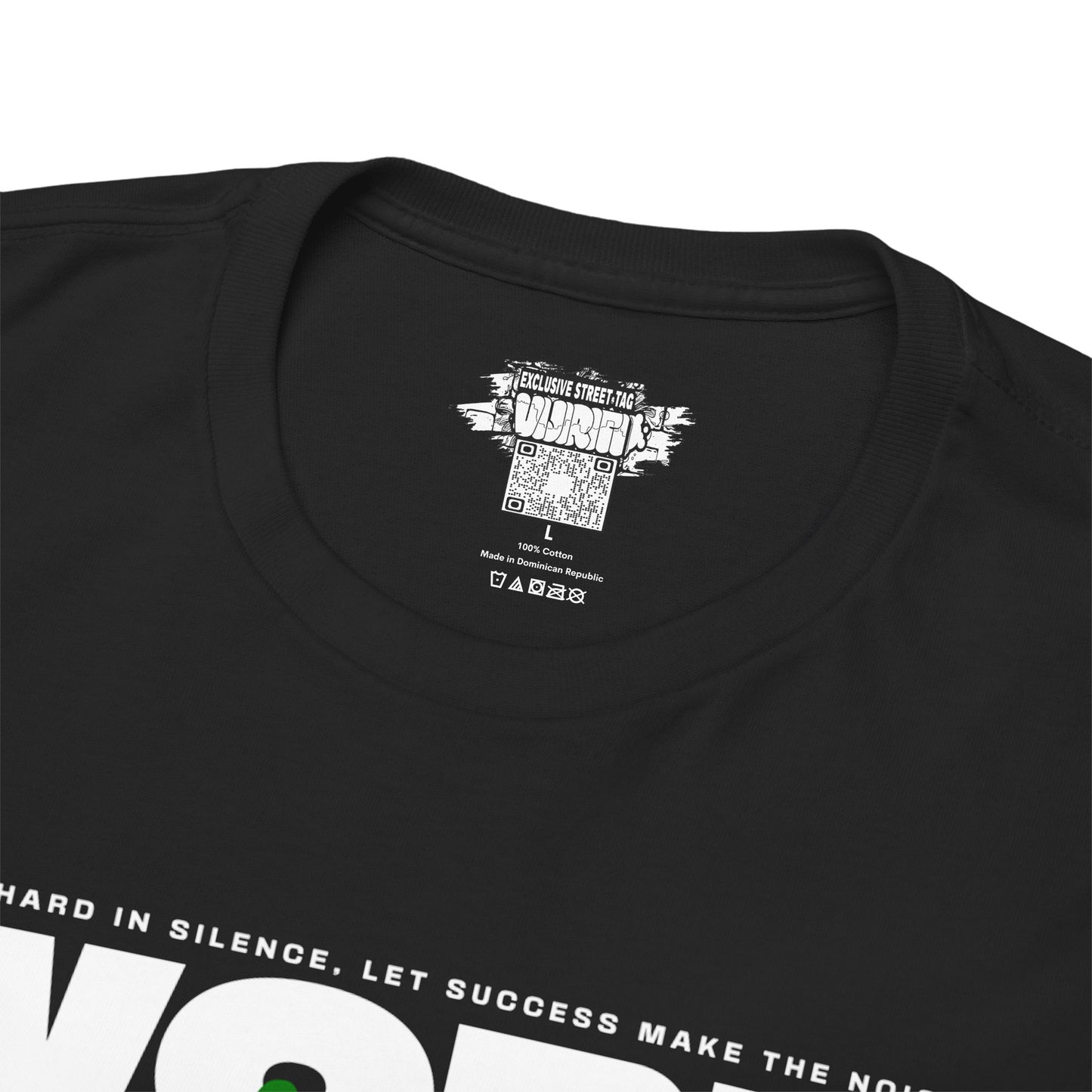"Work Hard Streetwear Graphic Tee, Unisex Cotton T-shirt, Casual Wear, Gift for Him/Her, Music Inspired Apparel