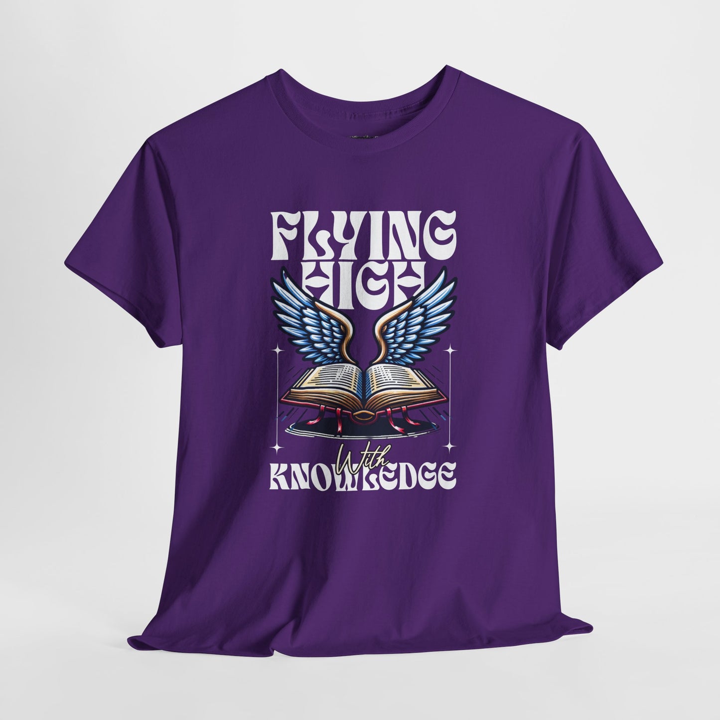 "Flying High Graphic T-Shirt - Unisex Heavy Cotton Tee with Inspirational Design