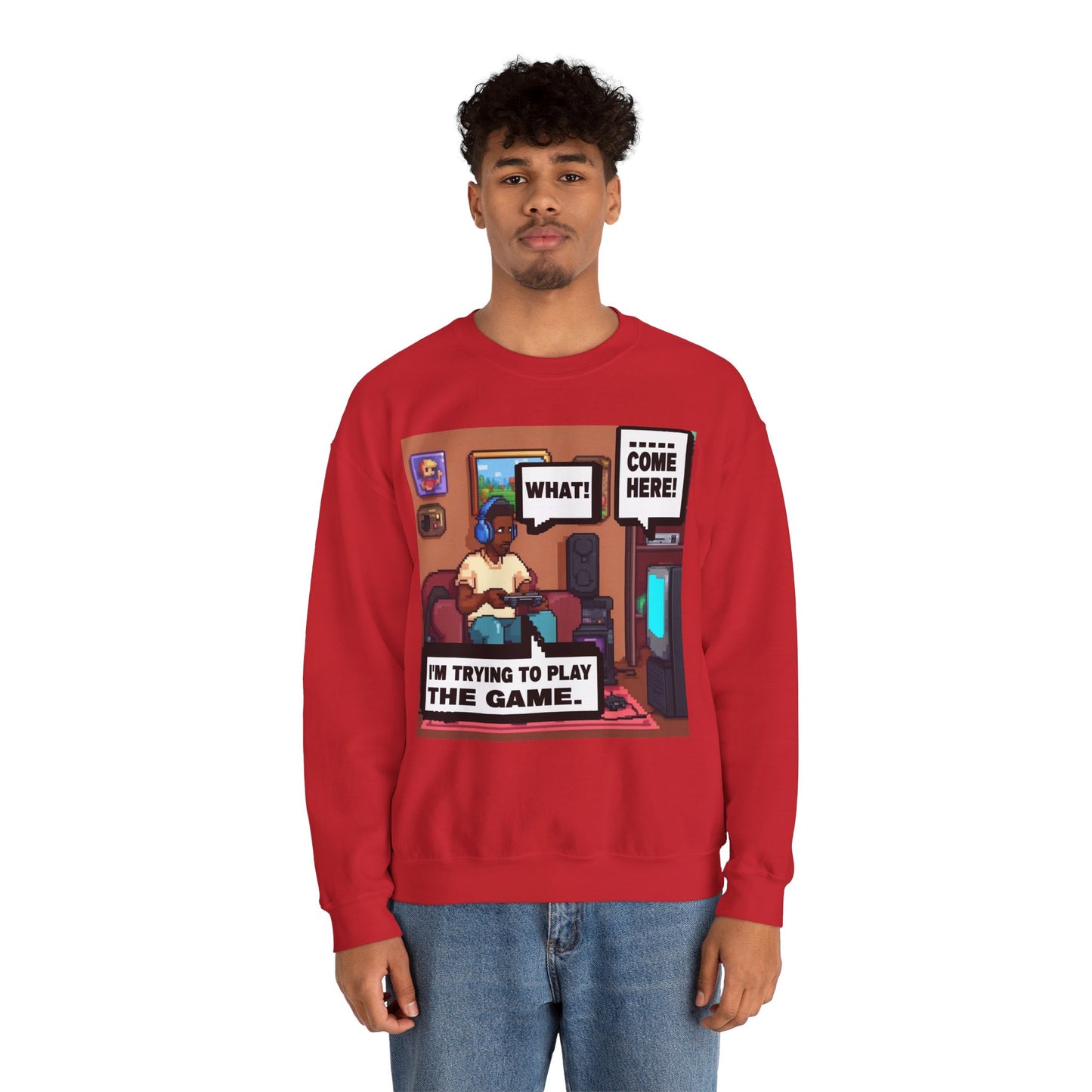I'm trying to play the game Crewneck Sweatshirt