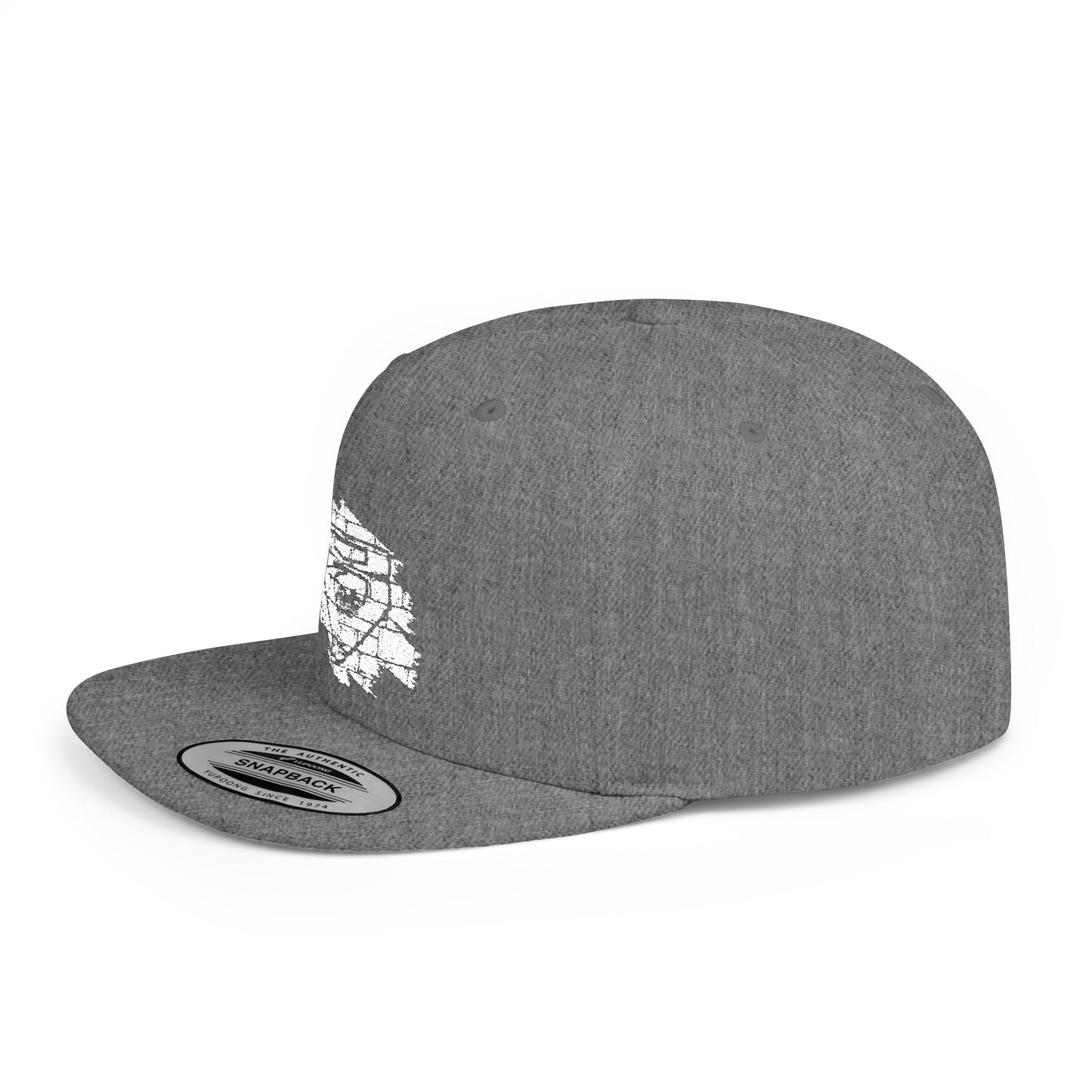V Flat Bill Snapback Cap