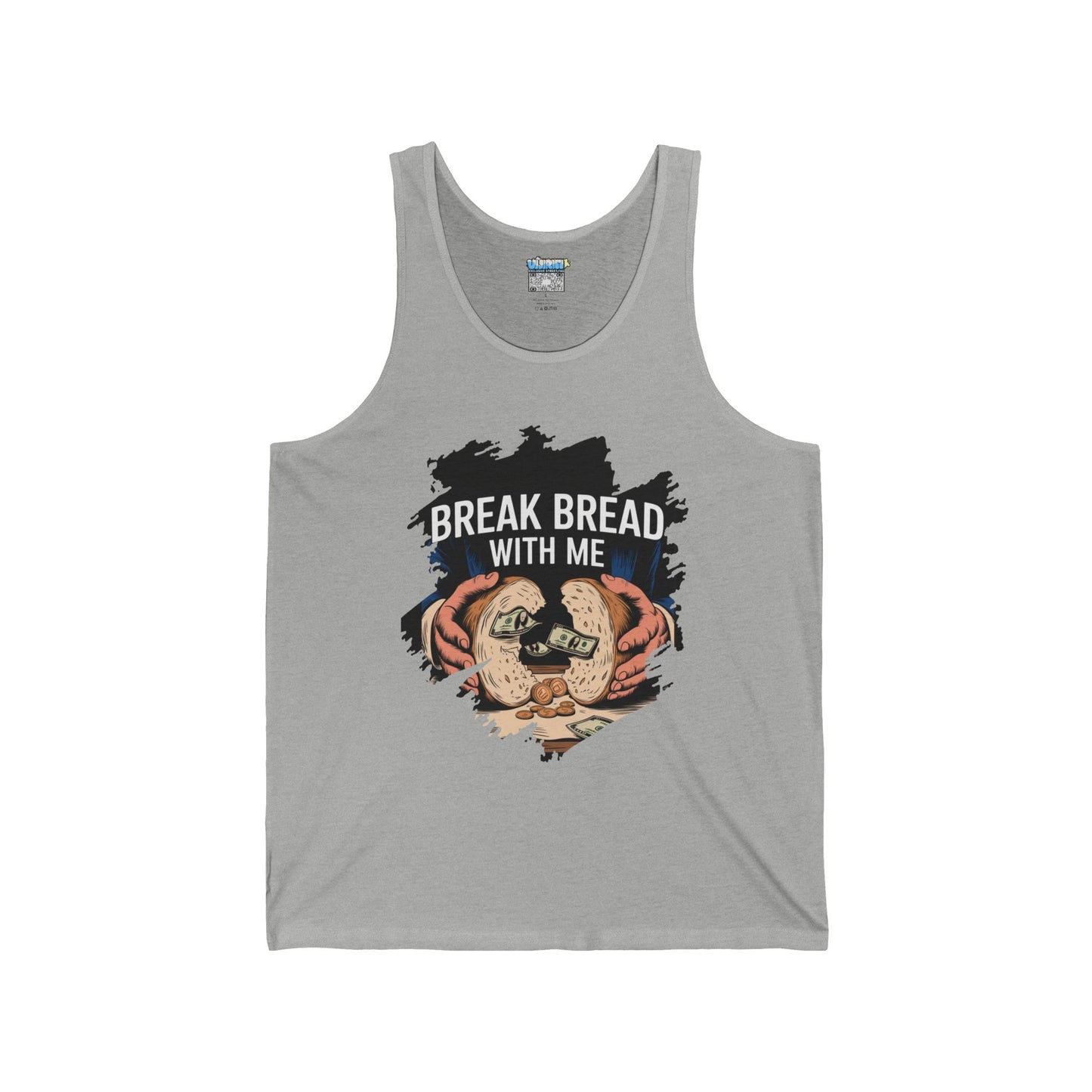 Break Bread With Me Unisex Jersey Tank - Casual & Fun Summer Wear