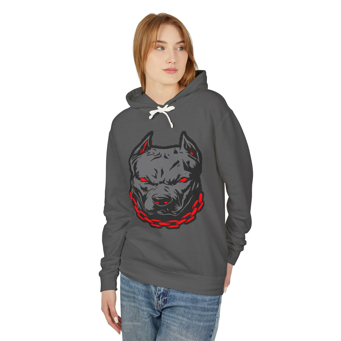 " Pitbull Hoodie, Lightweight Animal Sweatshirt, Perfect for Dog Lovers, Outdoor Wear, Casual Style, Gift for Pet Owners