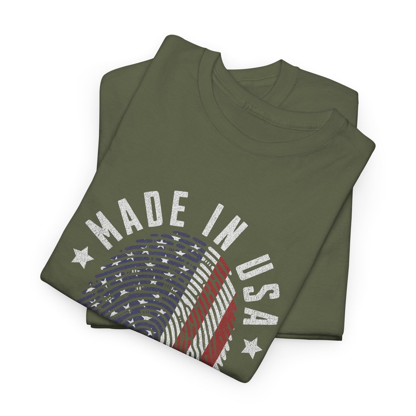 "Patriotic Unisex Heavy Cotton Tee | Made in USA T-Shirt, Graphic Tee for Independence Day, Casual Wear, Gift Idea, American Pride