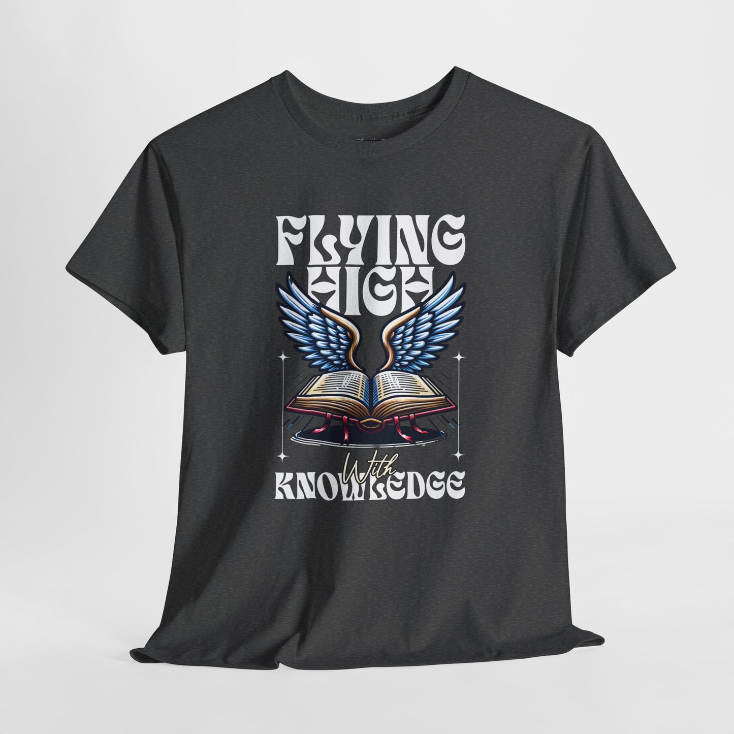 "Flying High Graphic T-Shirt - Unisex Heavy Cotton Tee with Inspirational Design