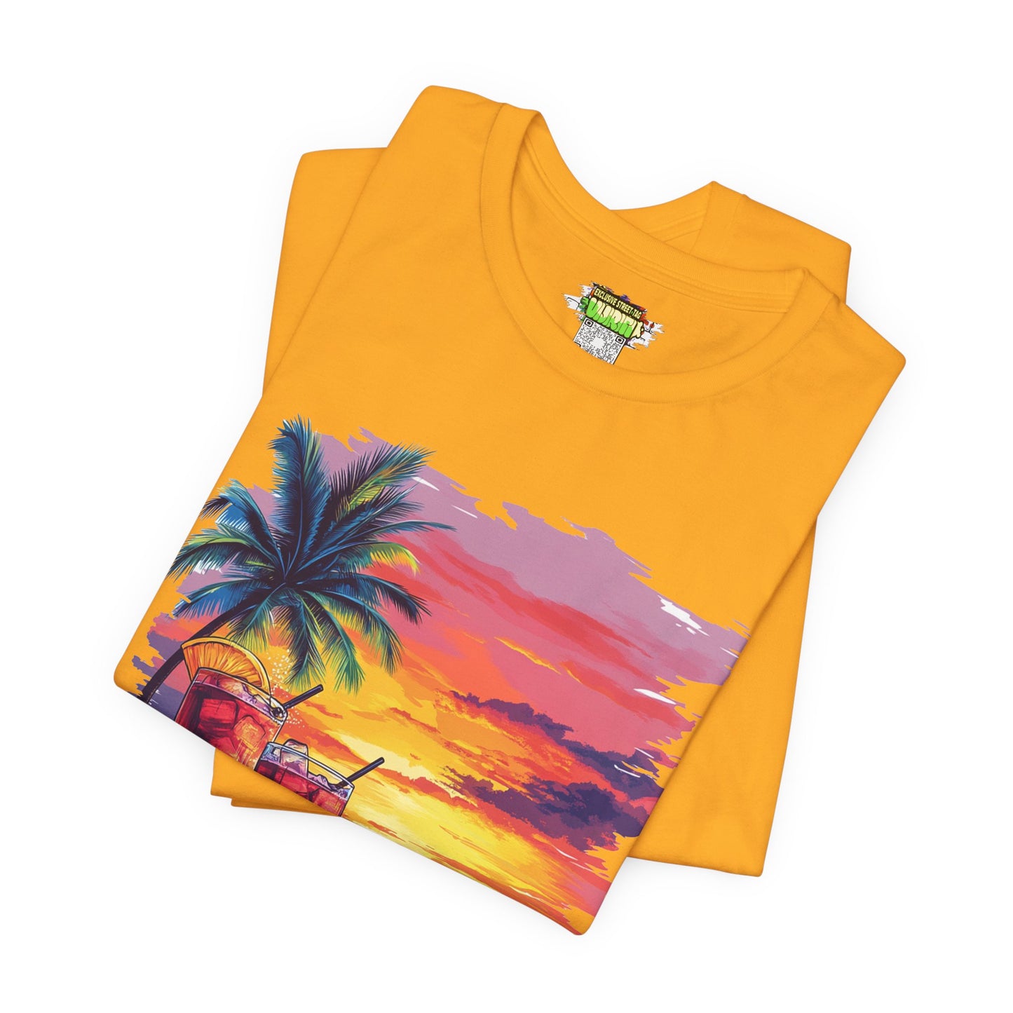 Tropical Sunset Tee - Perfect for Summer Vibes, Beach Days, Relaxation, Gifts, Vacation