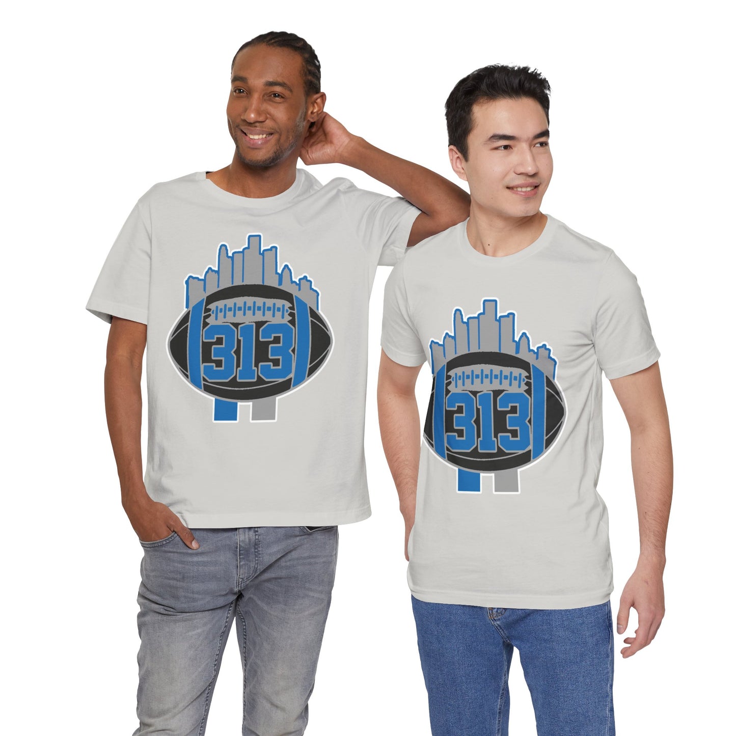 LION NEW COLORS DETROIT 313 FOOT BALL SHIRT