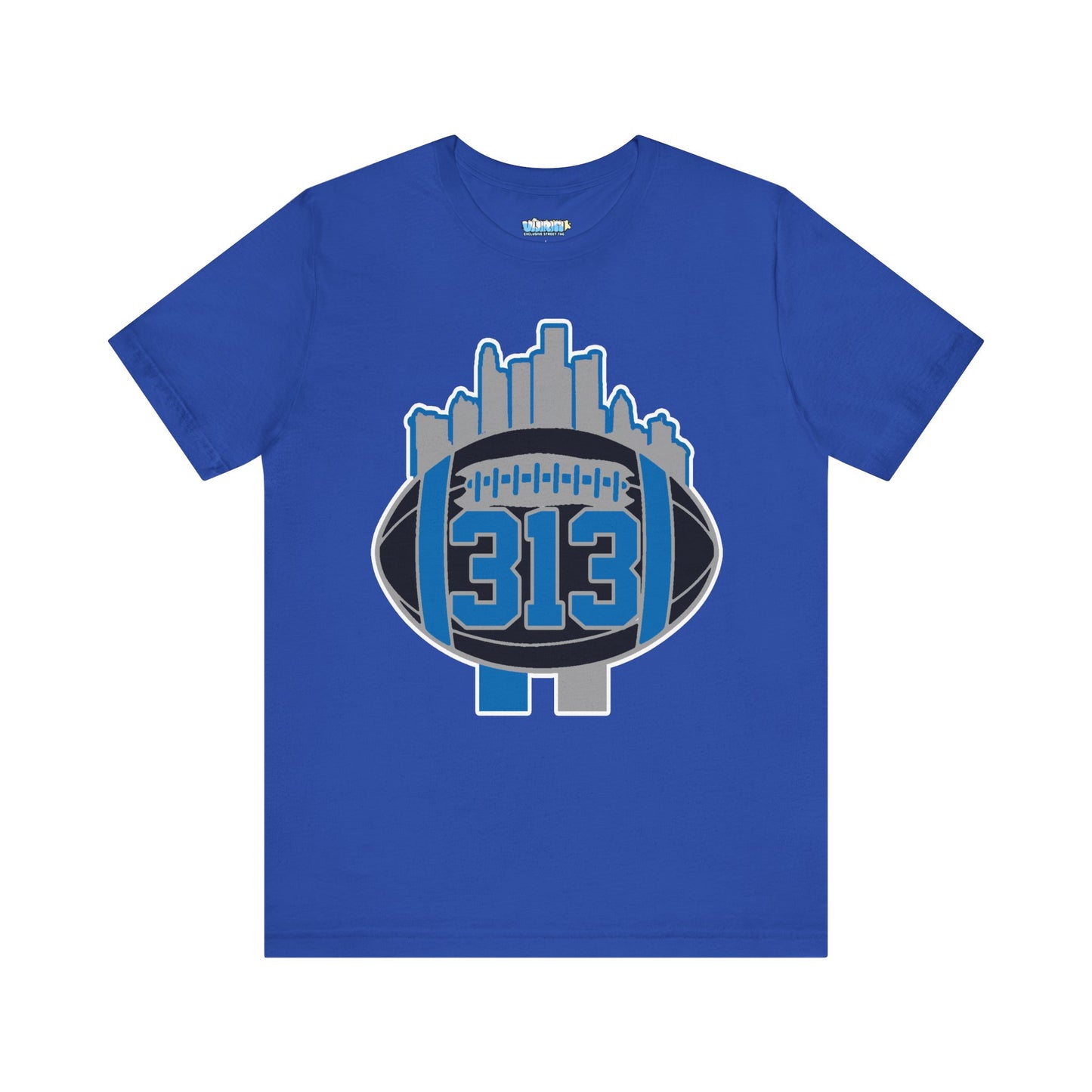 LION NEW COLORS DETROIT 313 FOOT BALL SHIRT