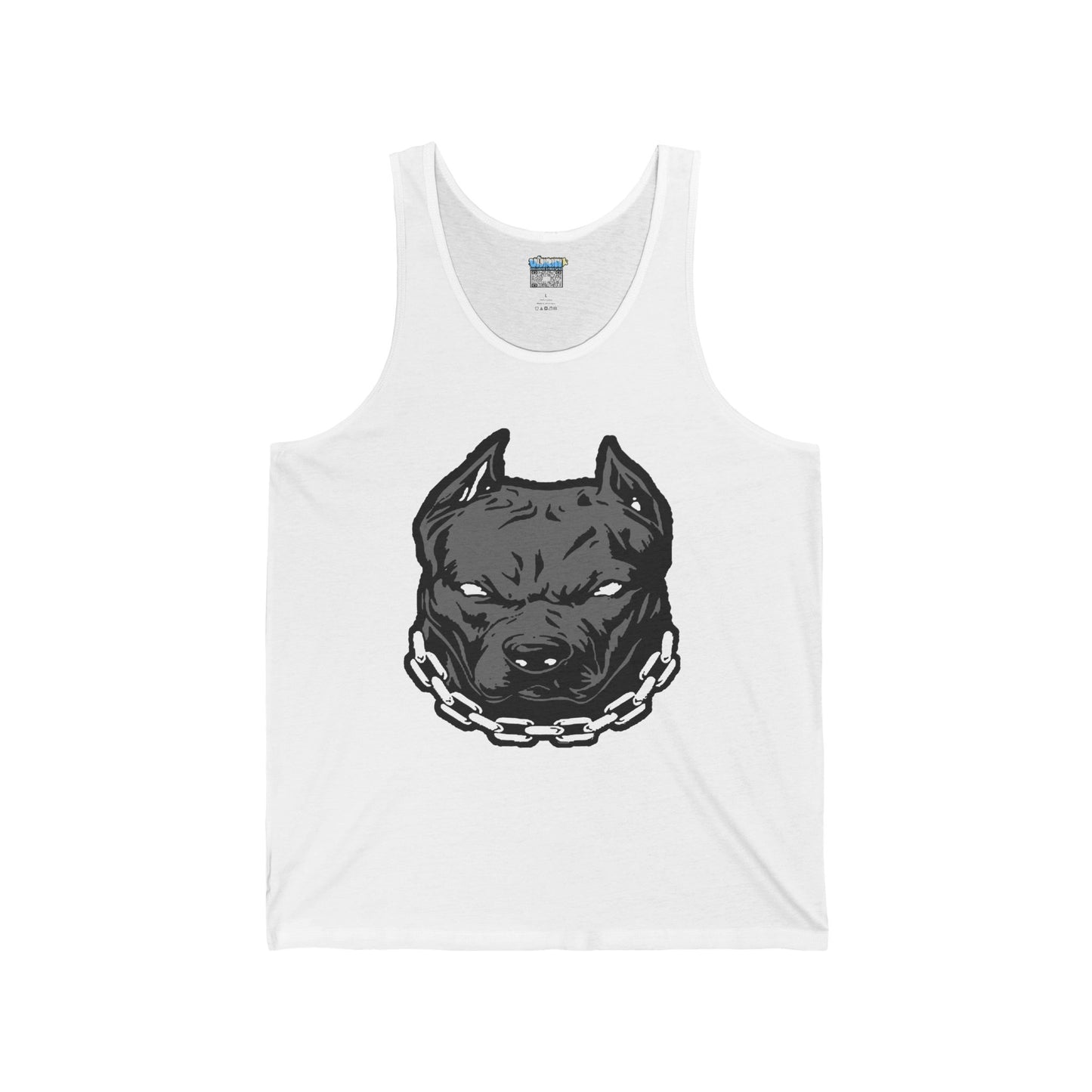 Pit Bull Graphic Unisex Jersey Tank - Bold & Edgy Dog Lover's Apparel