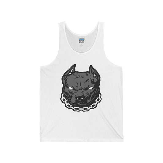 Pit Bull Graphic Unisex Jersey Tank - Bold & Edgy Dog Lover's Apparel