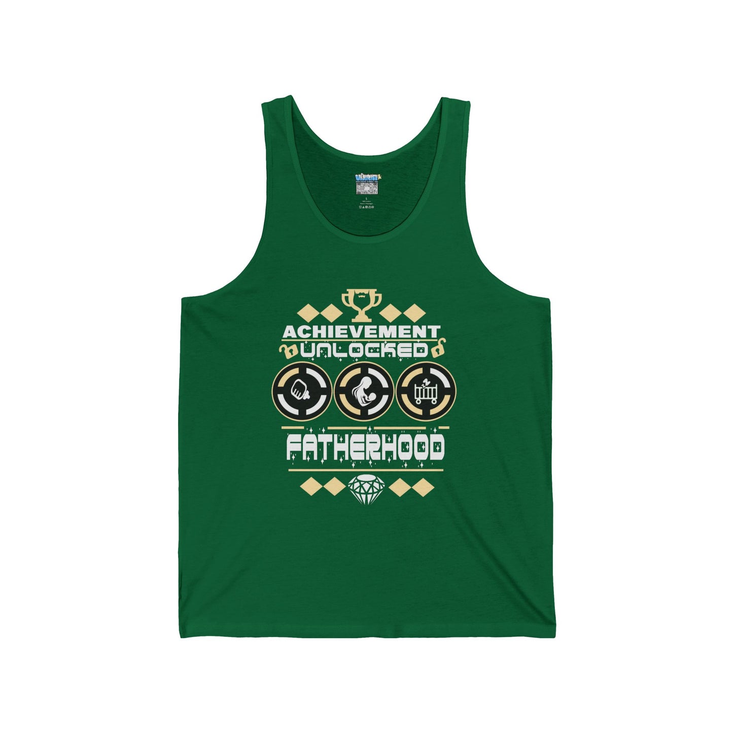 Achievement Unlocked Fatherhood Unisex Jersey Tank Top