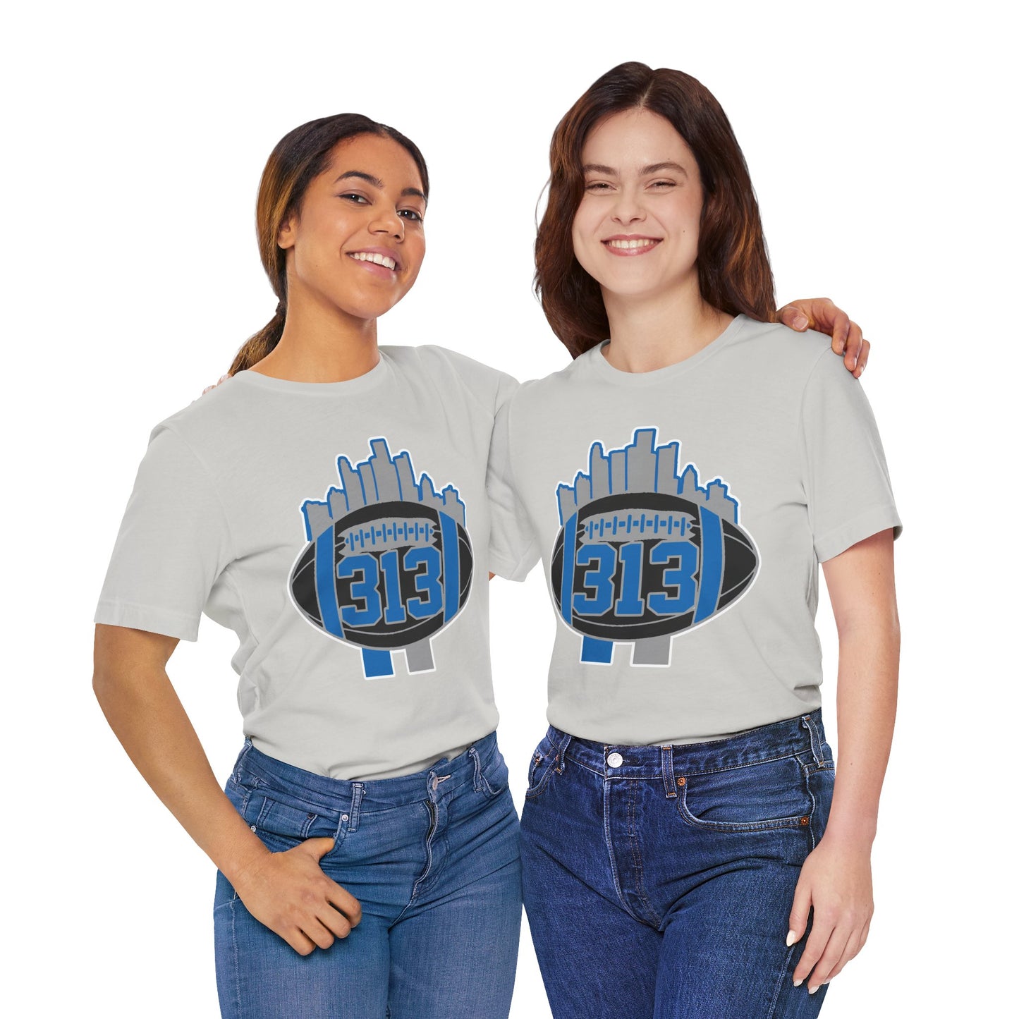 LION NEW COLORS DETROIT 313 FOOT BALL SHIRT