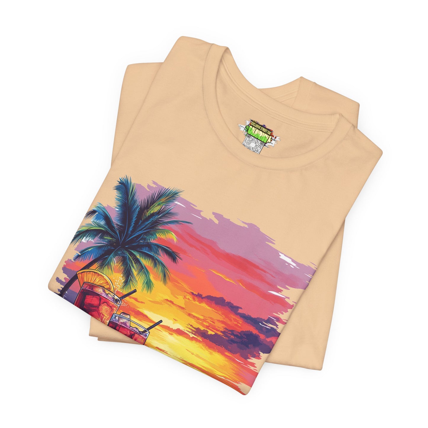 Tropical Sunset Tee - Perfect for Summer Vibes, Beach Days, Relaxation, Gifts, Vacation