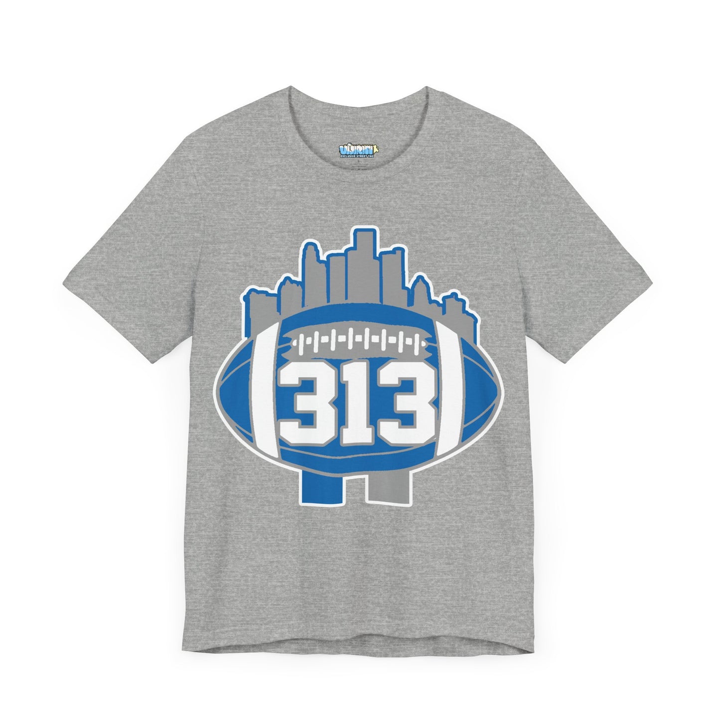 LION COLOR DETROIT 313 FOOT BALL SHIRT