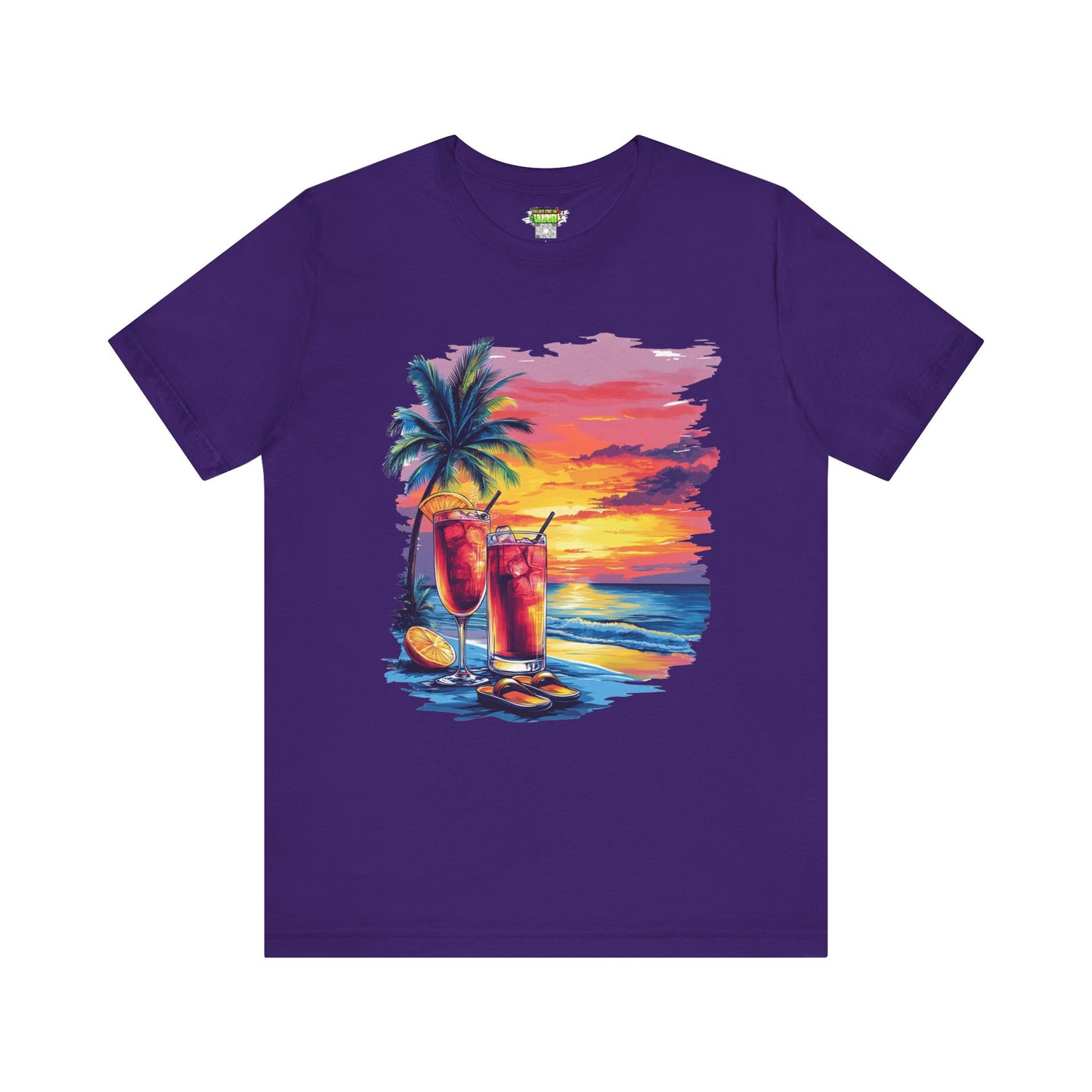 Tropical Sunset Tee - Perfect for Summer Vibes, Beach Days, Relaxation, Gifts, Vacation