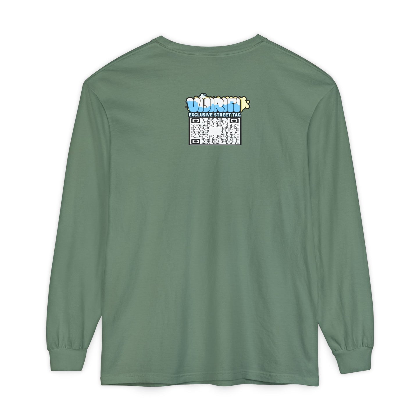 Exclusive Street Tag Long Sleeve Tee, Unisex Graphic Tee, Streetwear T-Shirt, Casual Wear, Trendy Gift, Urban Fashion