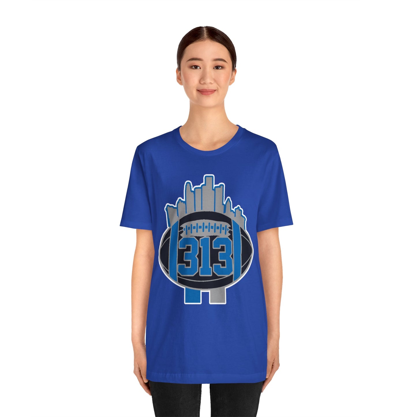 LION NEW COLORS DETROIT 313 FOOT BALL SHIRT