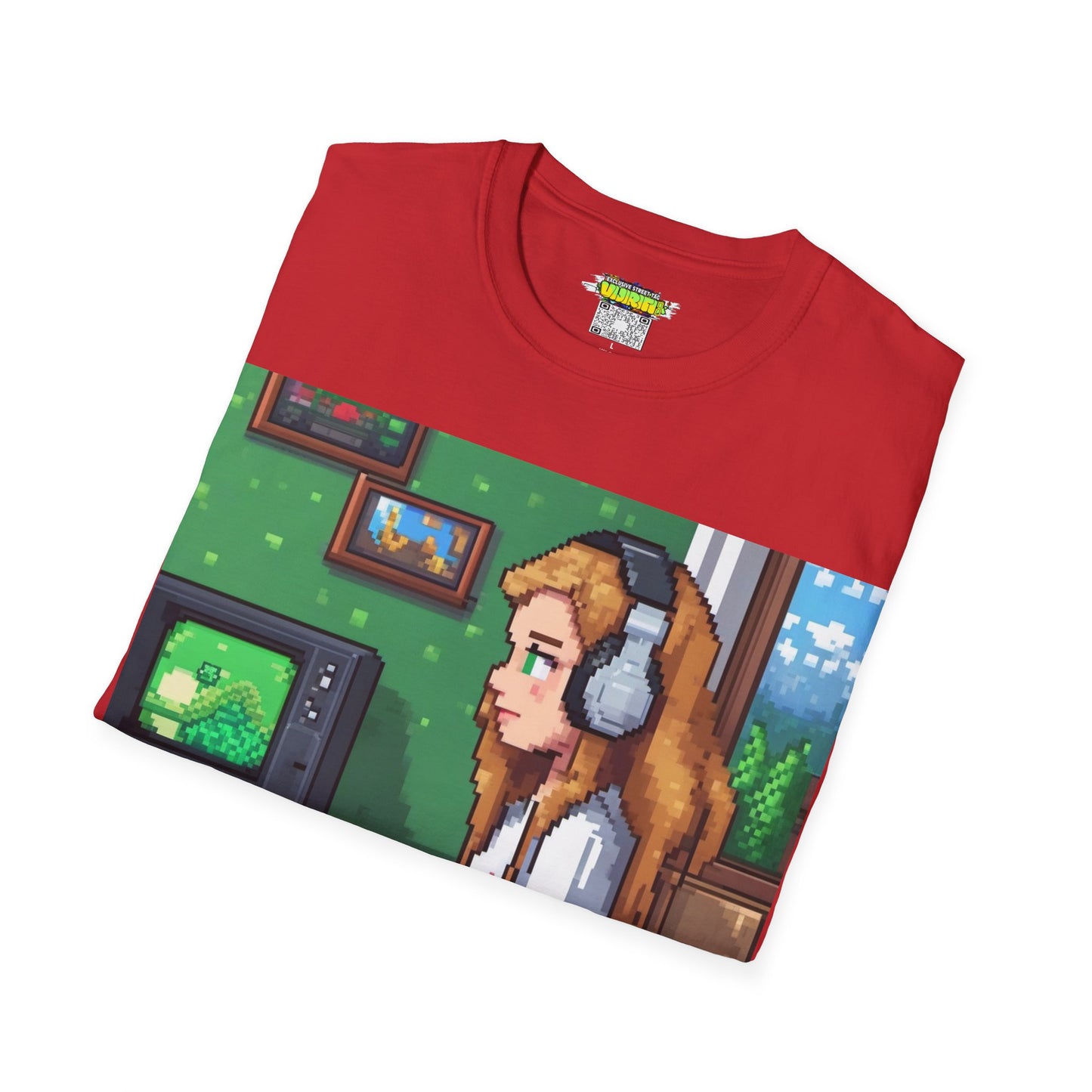 Pixel Art Girl Gamer Here T-Shirt | Vintage Video Game Shirt, Unisex Graphic Tee, Retro Gaming Apparel, Perfect for Gamers & Gift Ideas
