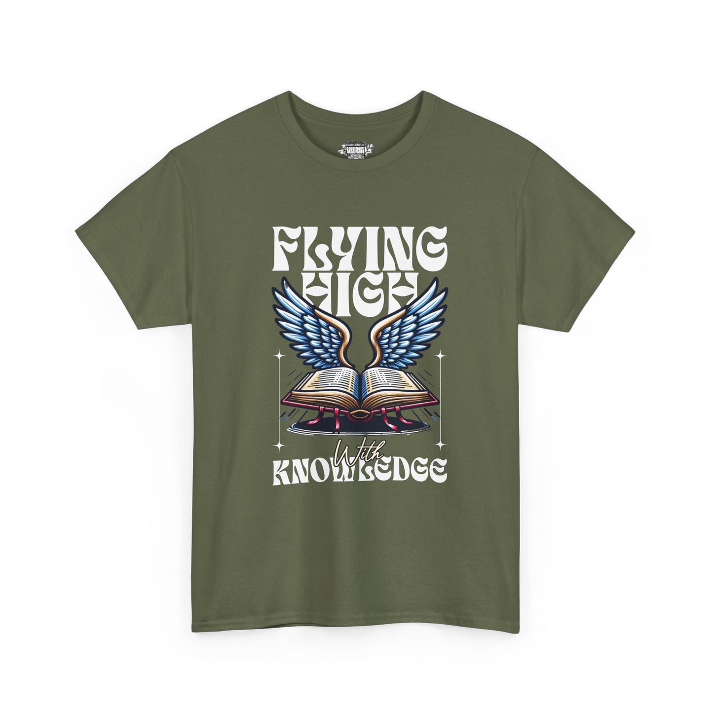 "Flying High Graphic T-Shirt - Unisex Heavy Cotton Tee with Inspirational Design