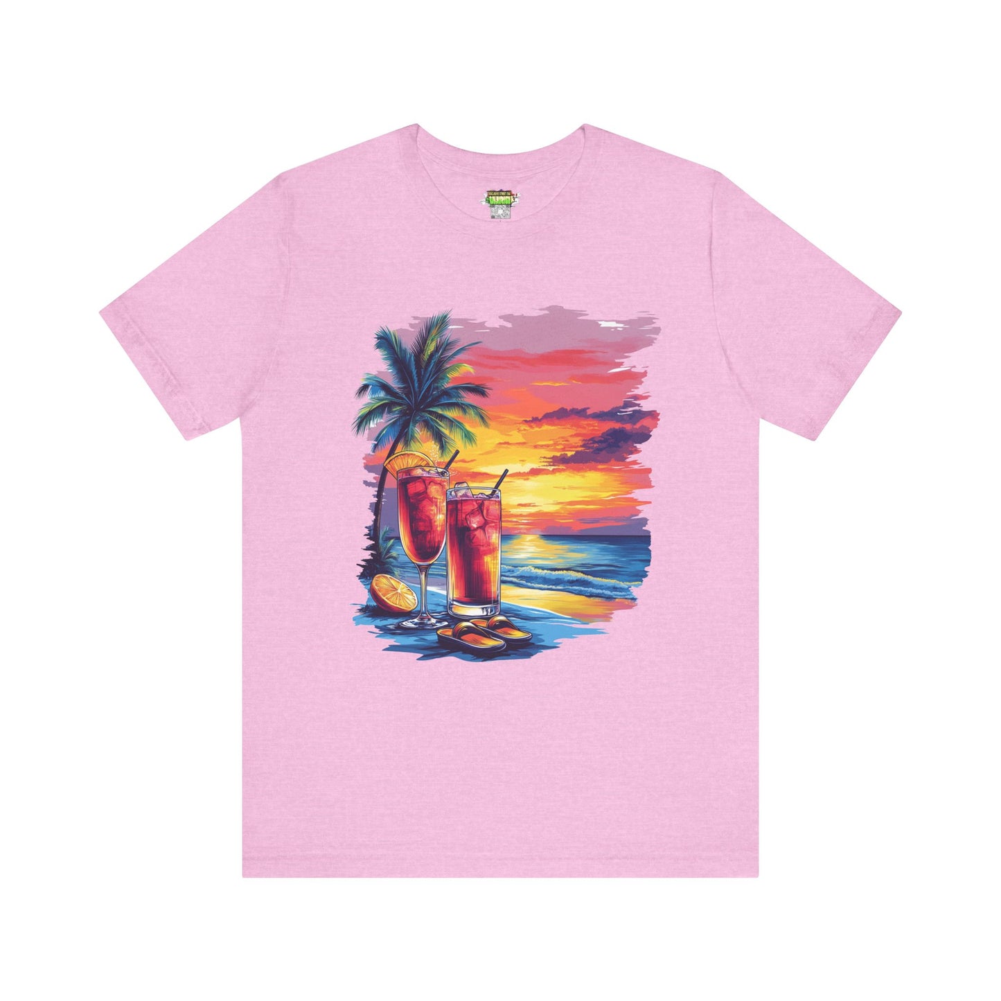 Tropical Sunset Tee - Perfect for Summer Vibes, Beach Days, Relaxation, Gifts, Vacation