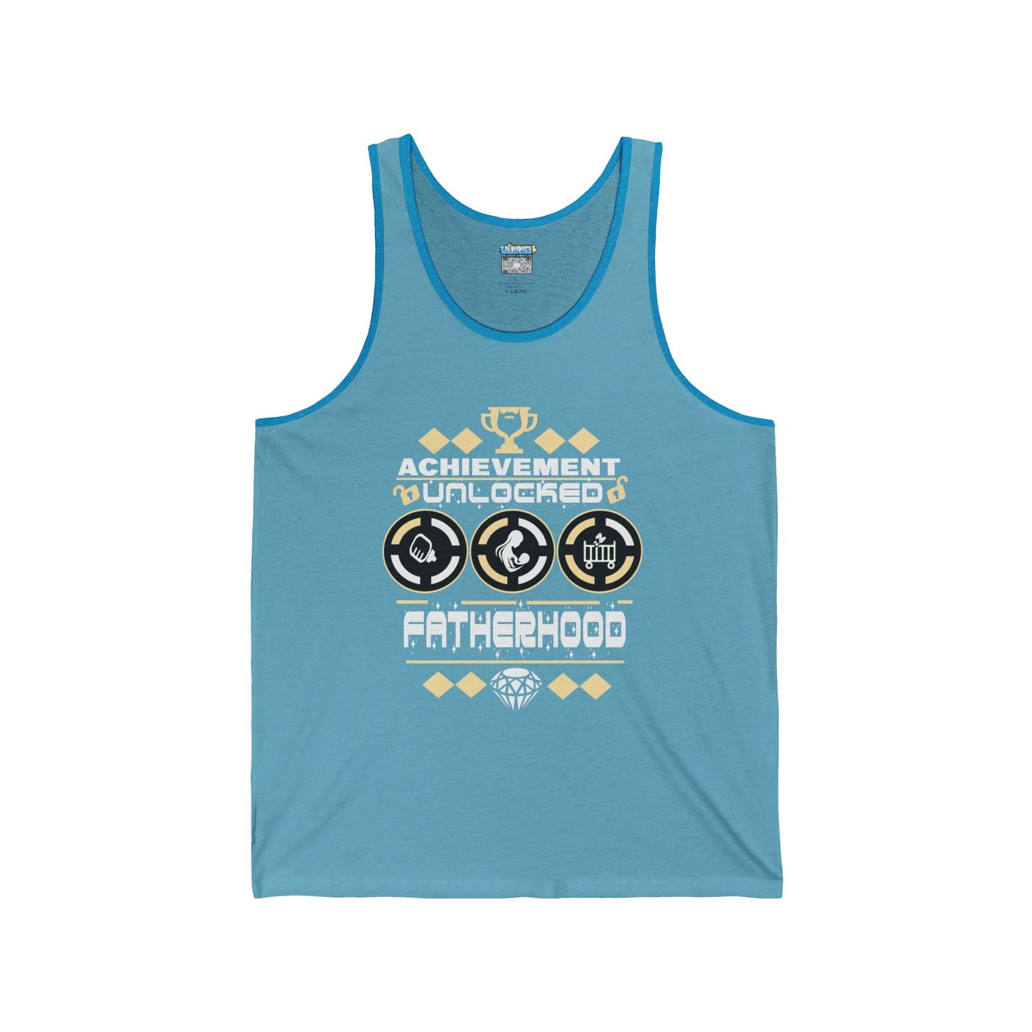 Achievement Unlocked Fatherhood Unisex Jersey Tank Top