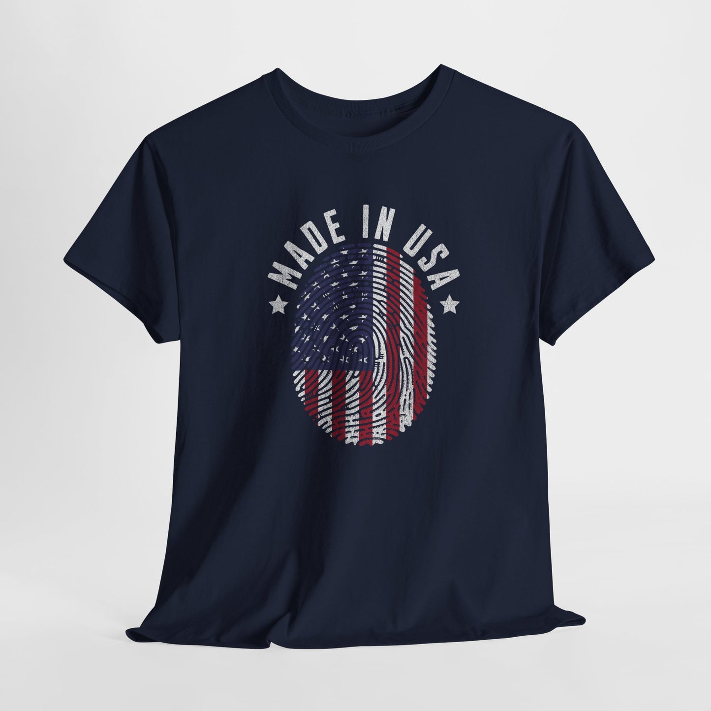 "Patriotic Unisex Heavy Cotton Tee | Made in USA T-Shirt, Graphic Tee for Independence Day, Casual Wear, Gift Idea, American Pride