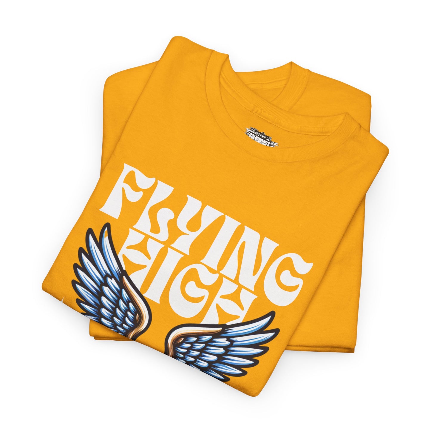 "Flying High Graphic T-Shirt - Unisex Heavy Cotton Tee with Inspirational Design