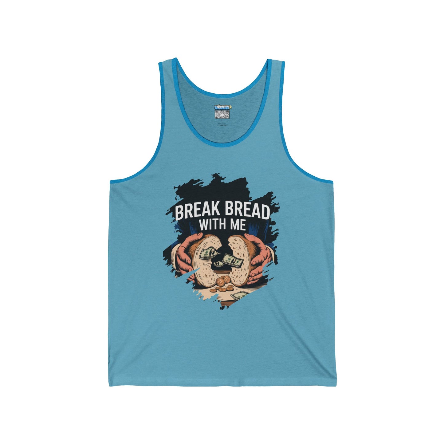 Break Bread With Me Unisex Jersey Tank - Casual & Fun Summer Wear