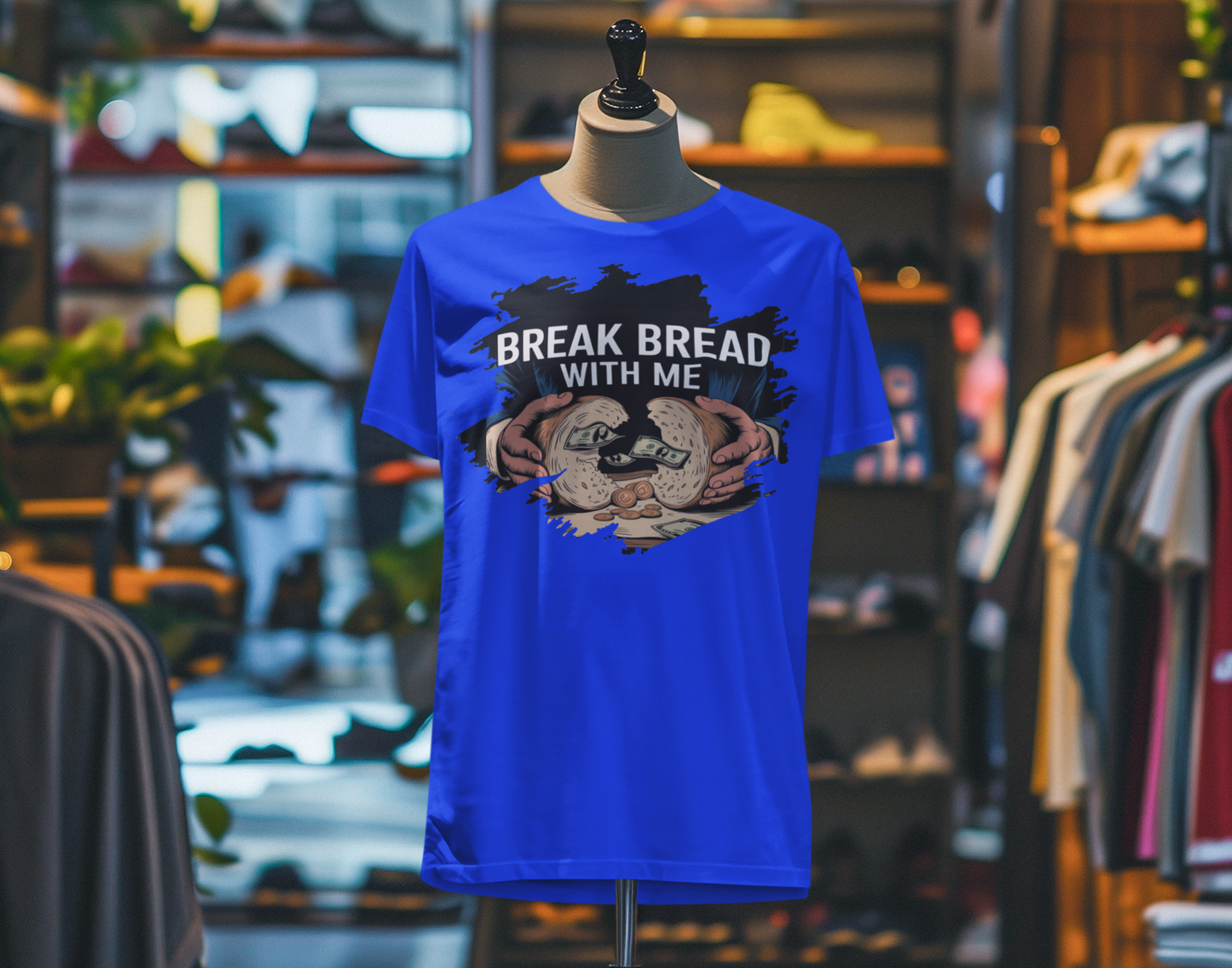 Break Bread With Me Unisex Short Sleeve Tee - Fun Graphic T-Shirt