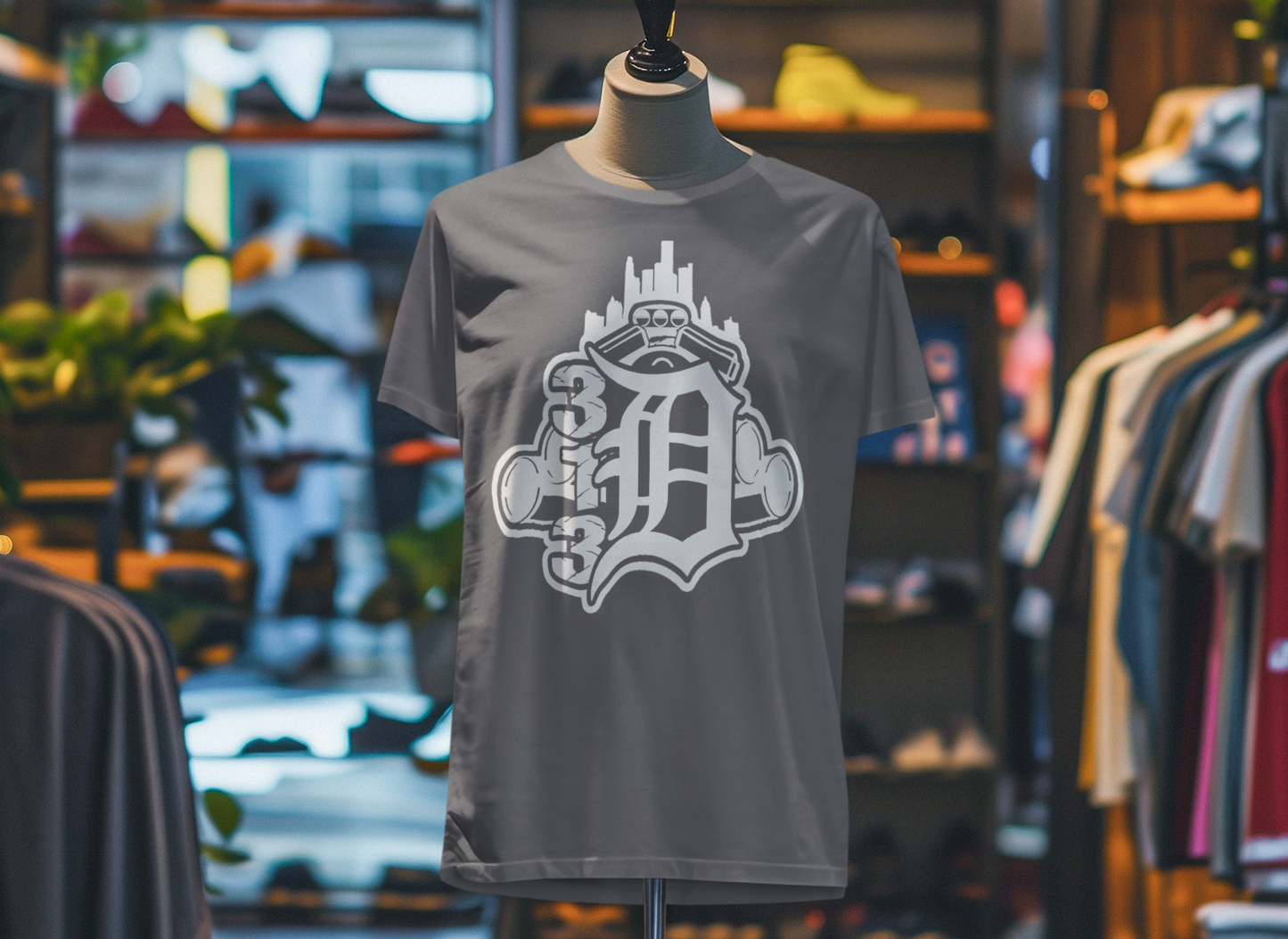 Big motor pipes 313 Detroit Tee