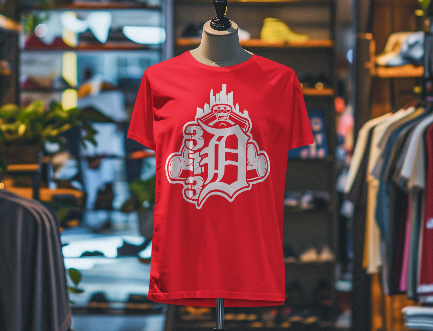 Big motor pipes 313 Detroit Tee