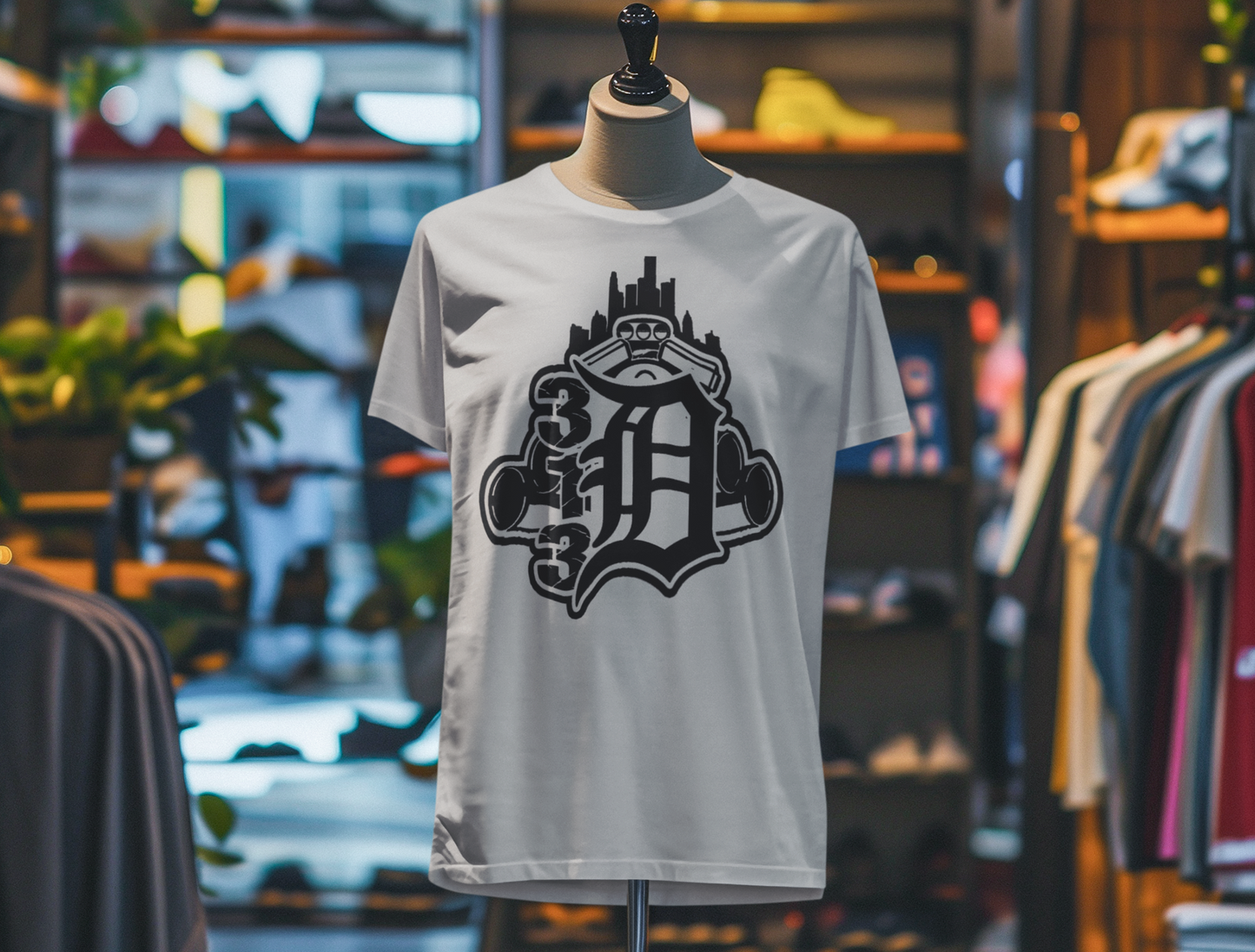Big motor pipes 313 Detroit Tee