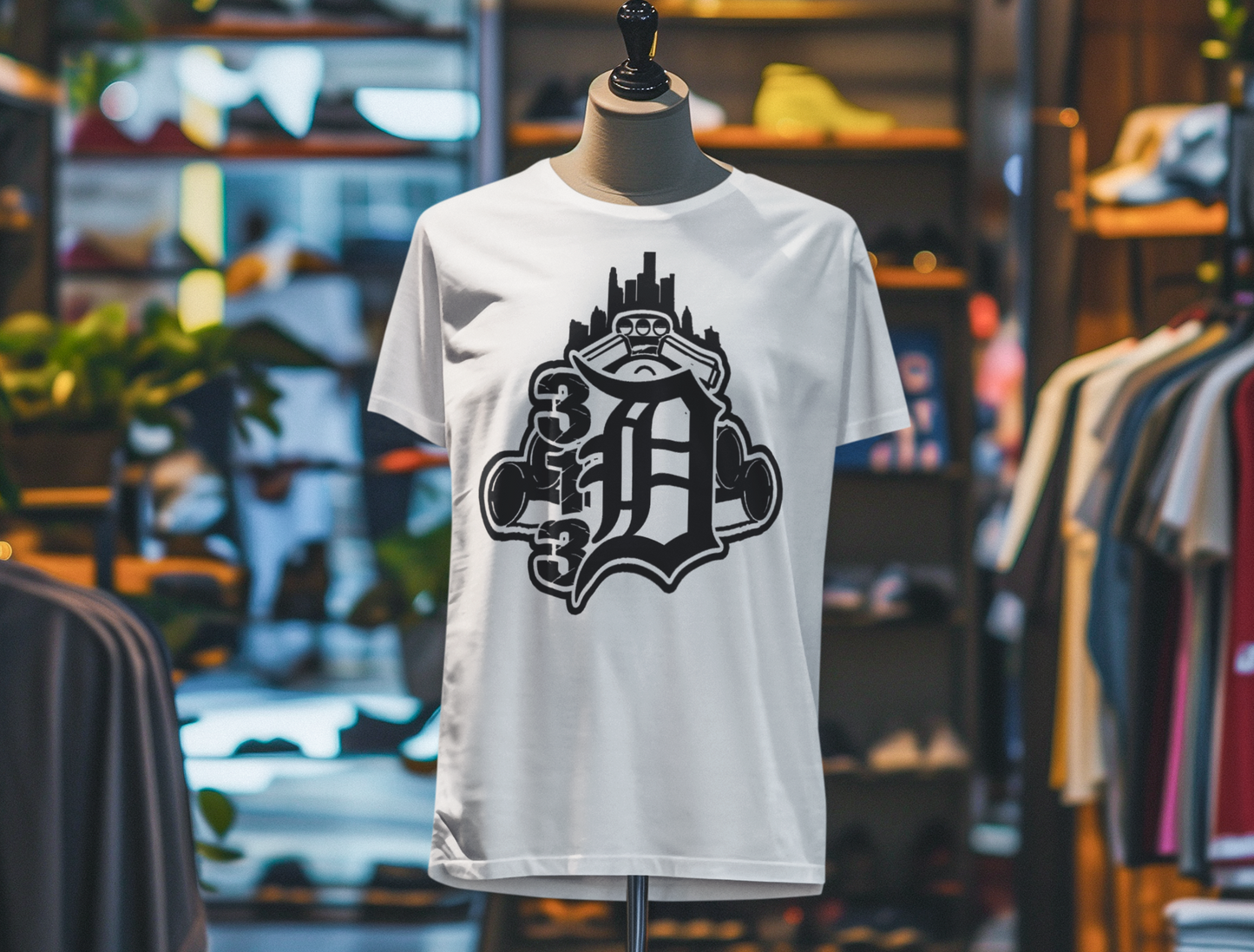 Big motor pipes 313 Detroit Tee