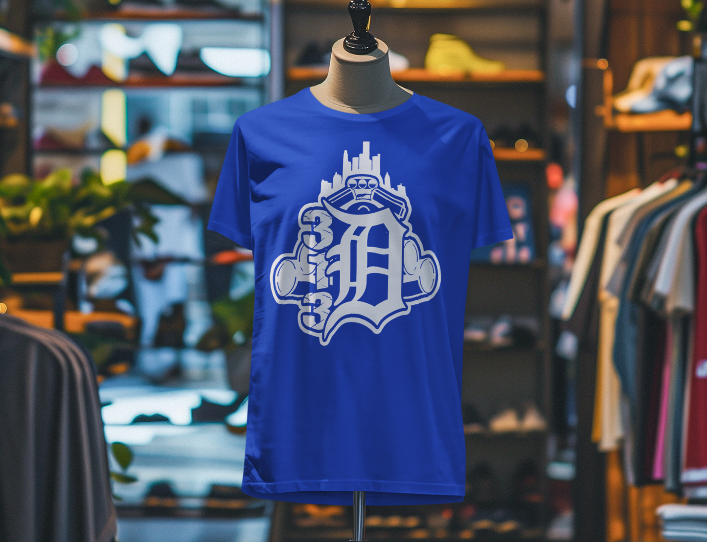 Big motor pipes 313 Detroit Tee