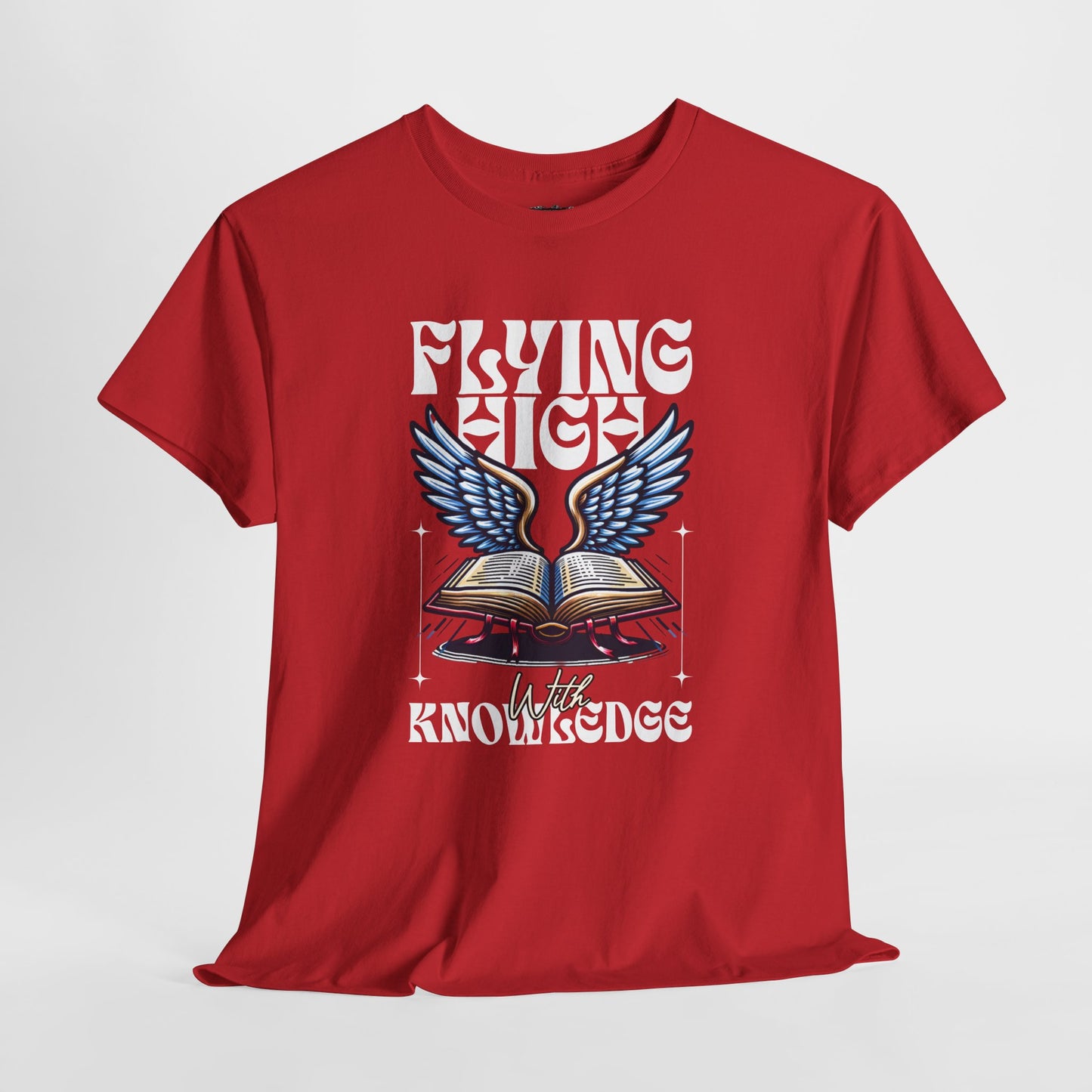 "Flying High Graphic T-Shirt - Unisex Heavy Cotton Tee with Inspirational Design