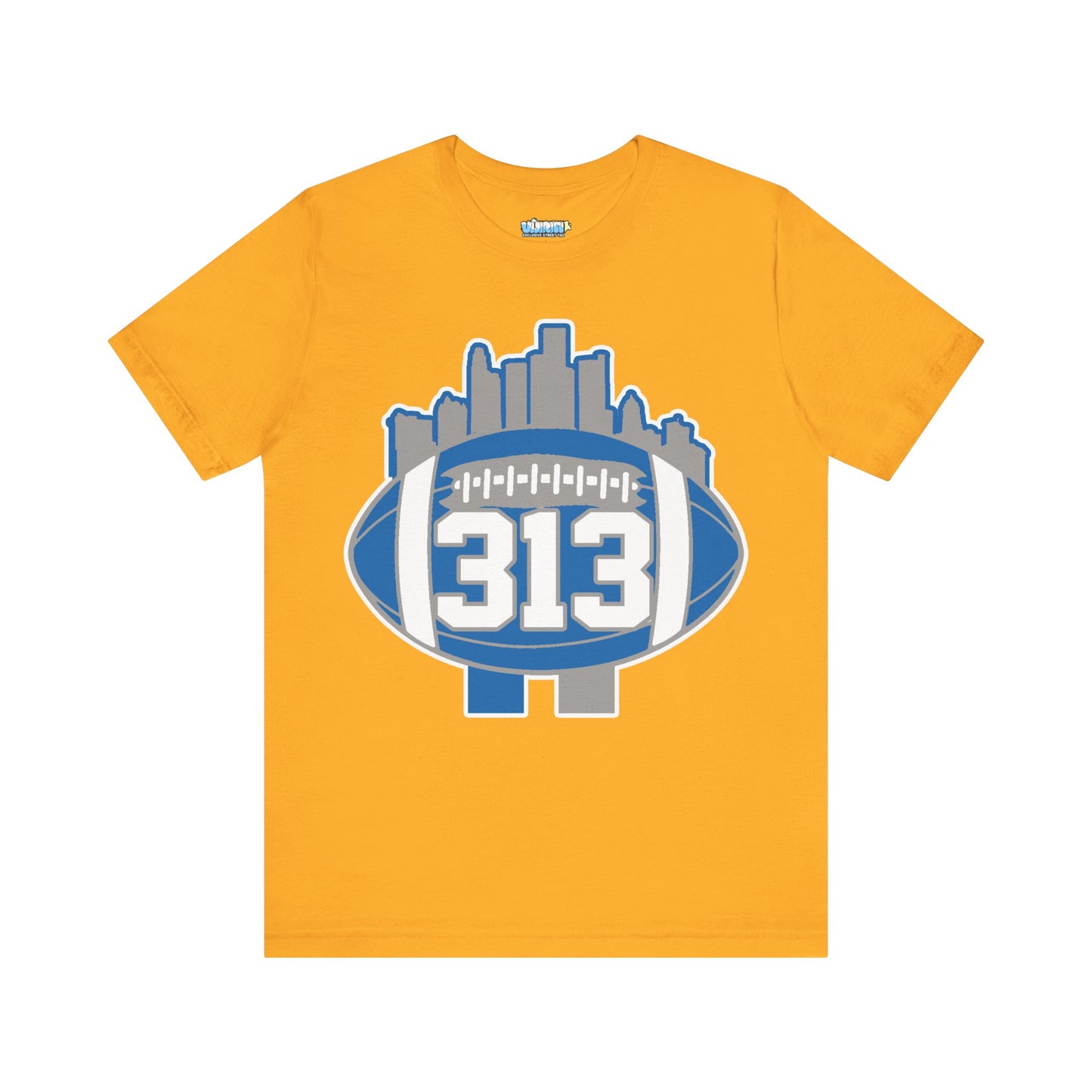 LION COLOR DETROIT 313 FOOT BALL SHIRT