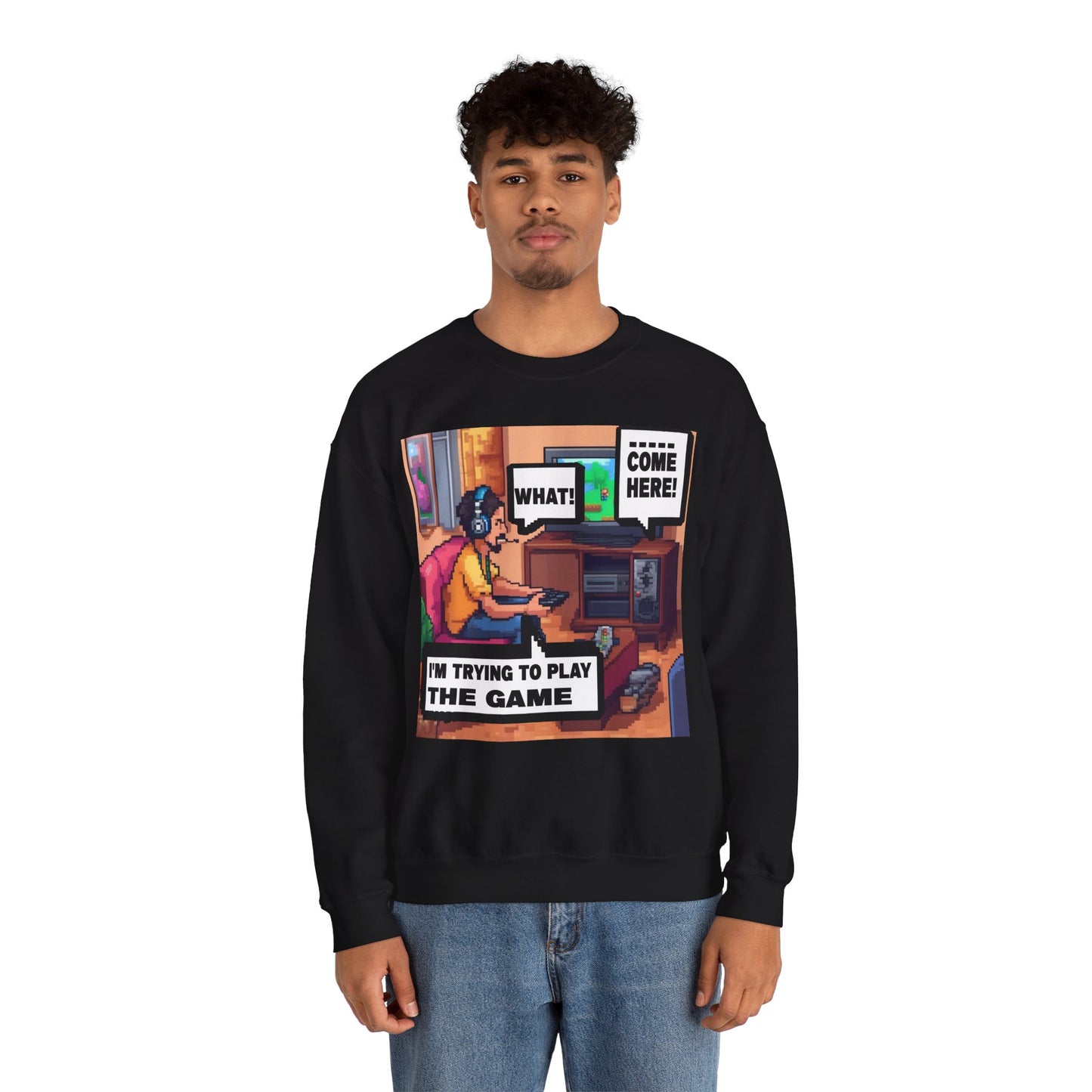 I'm trying to play the game 3 Crewneck Sweatshirt