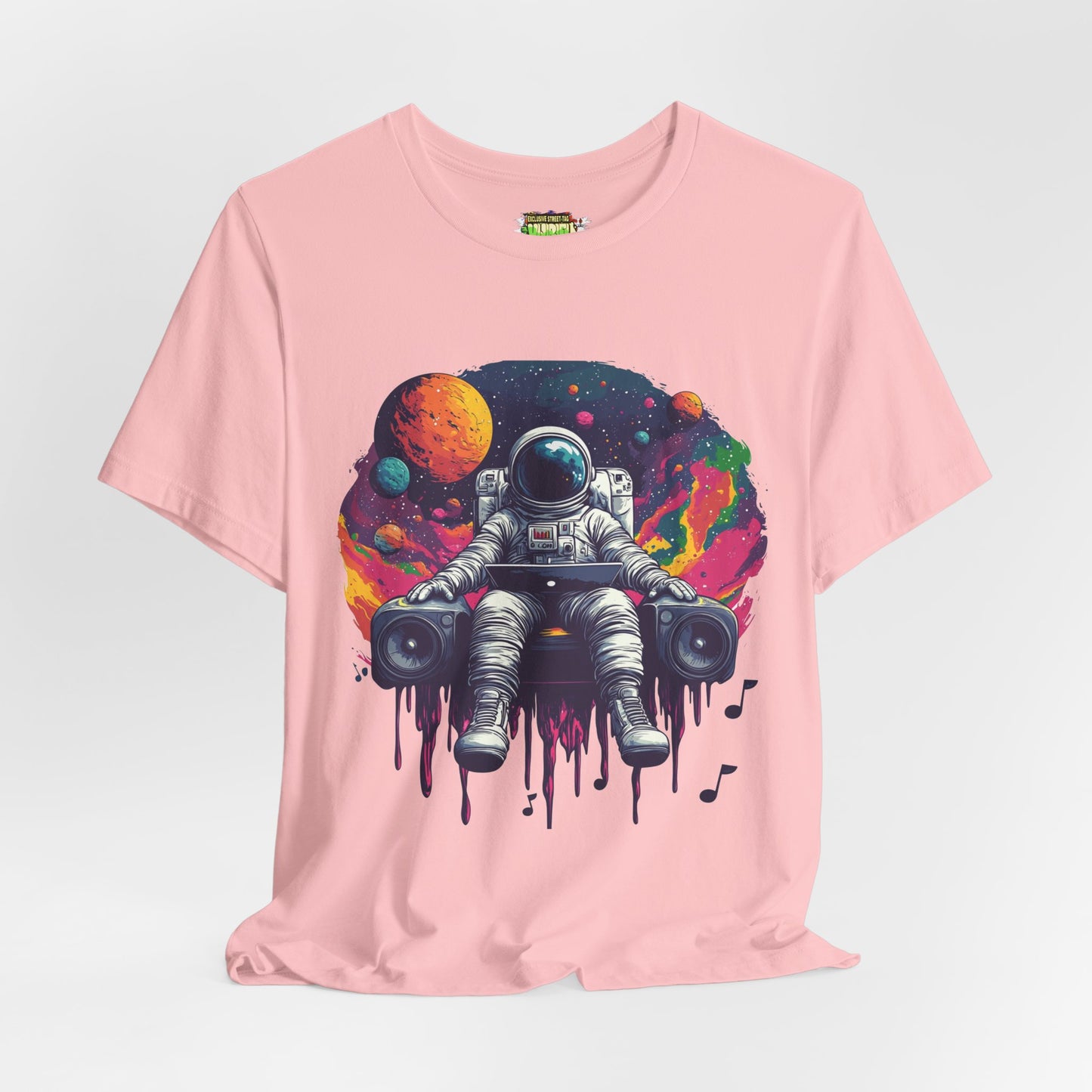 "Cosmic Beats Astronaut Tee - Unisex Short Sleeve T-Shirt