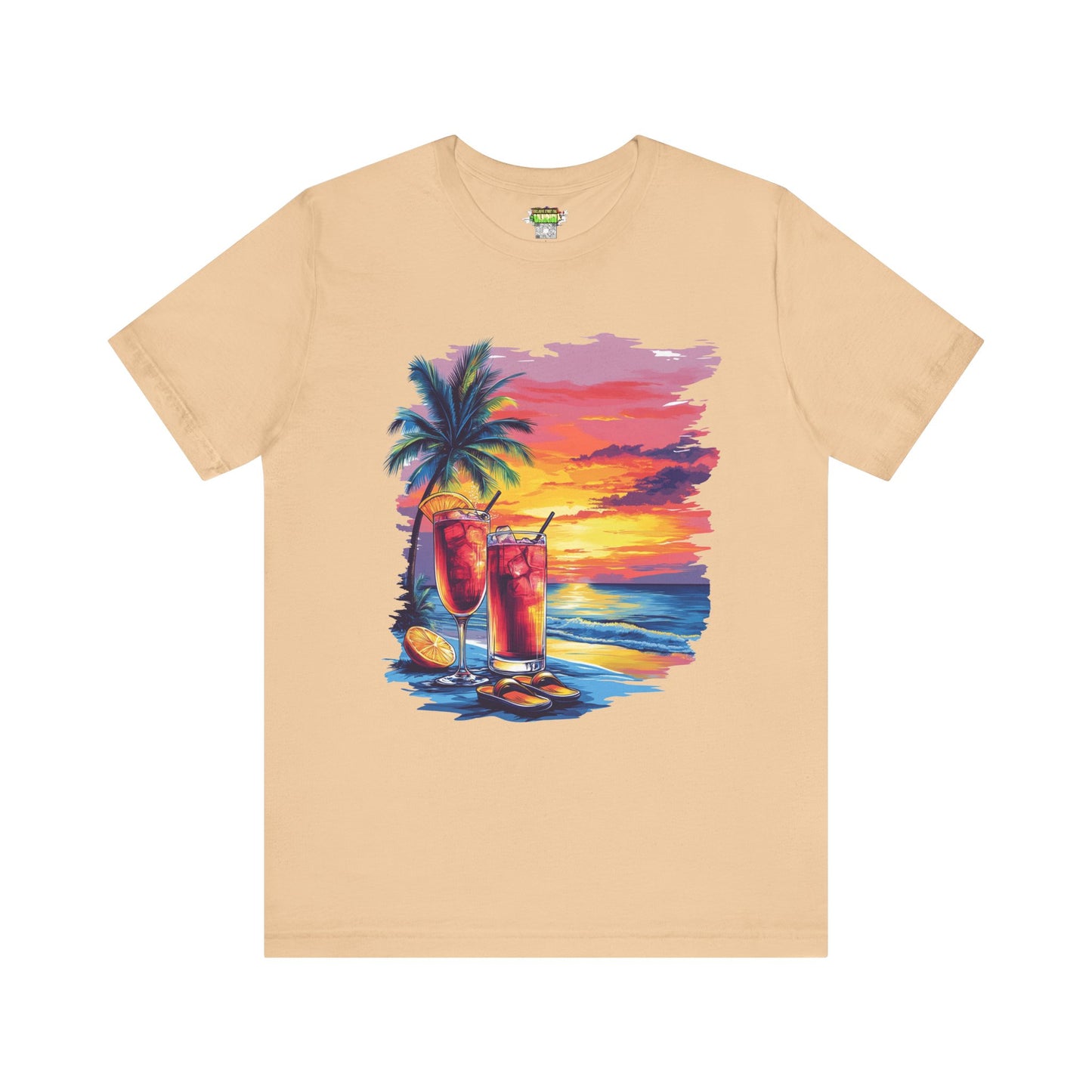 Tropical Sunset Tee - Perfect for Summer Vibes, Beach Days, Relaxation, Gifts, Vacation