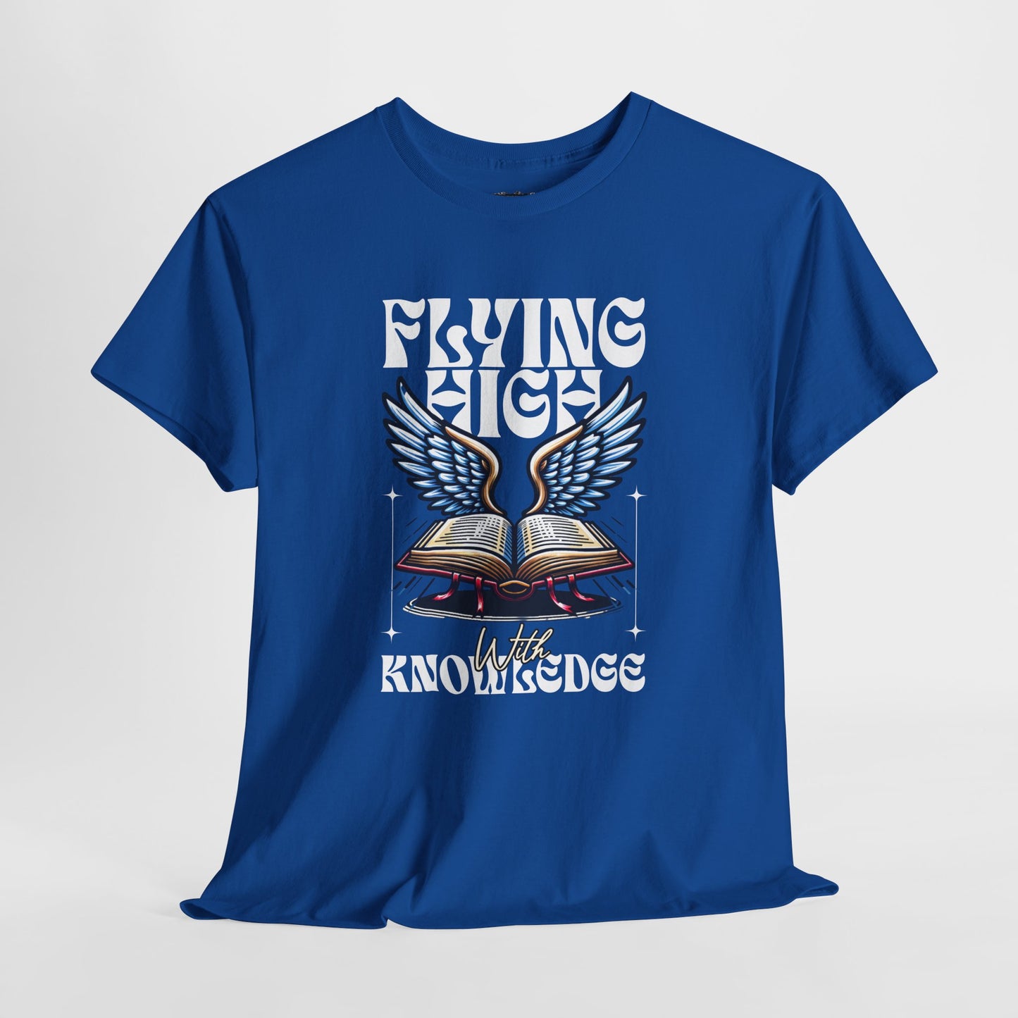 "Flying High Graphic T-Shirt - Unisex Heavy Cotton Tee with Inspirational Design