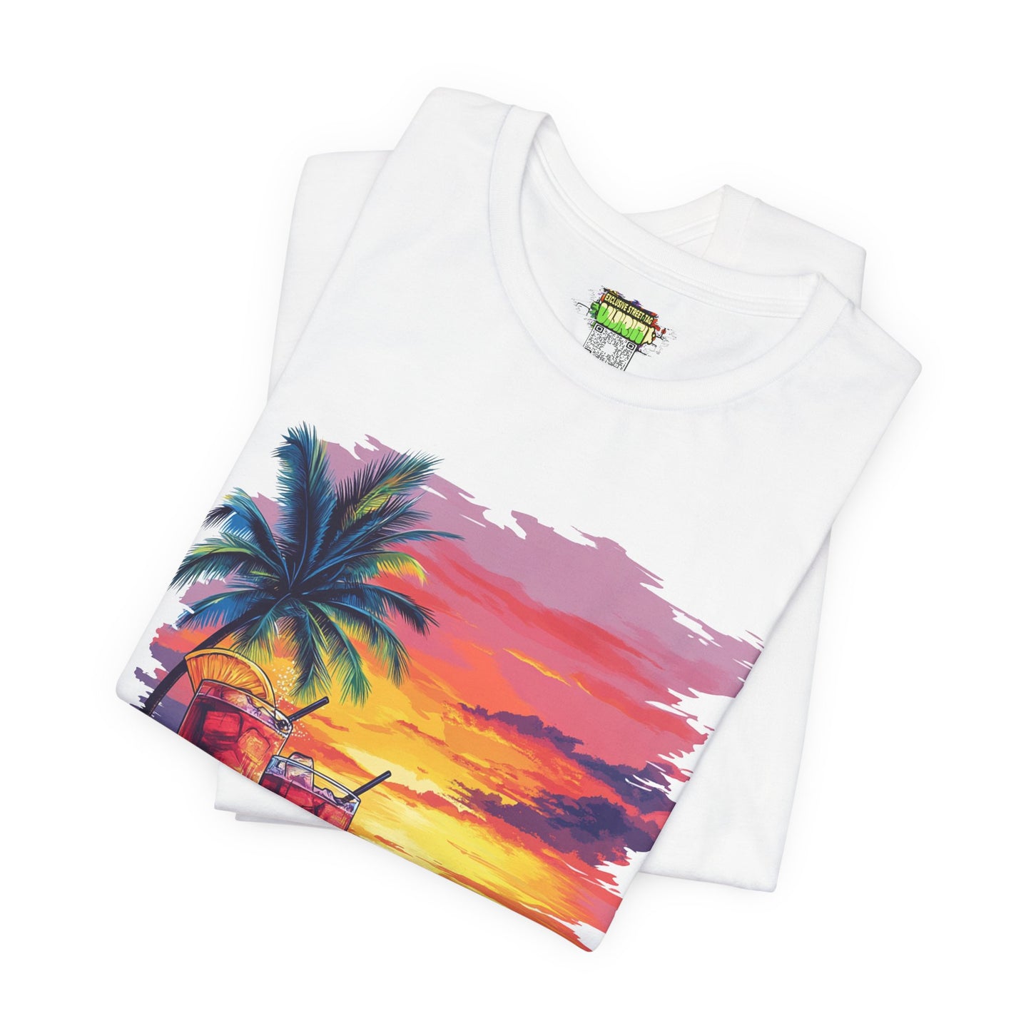 Tropical Sunset Tee - Perfect for Summer Vibes, Beach Days, Relaxation, Gifts, Vacation