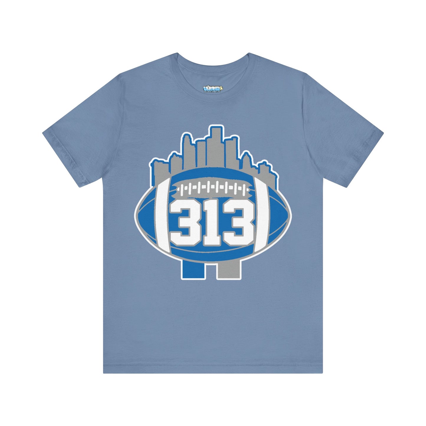 LION COLOR DETROIT 313 FOOT BALL SHIRT
