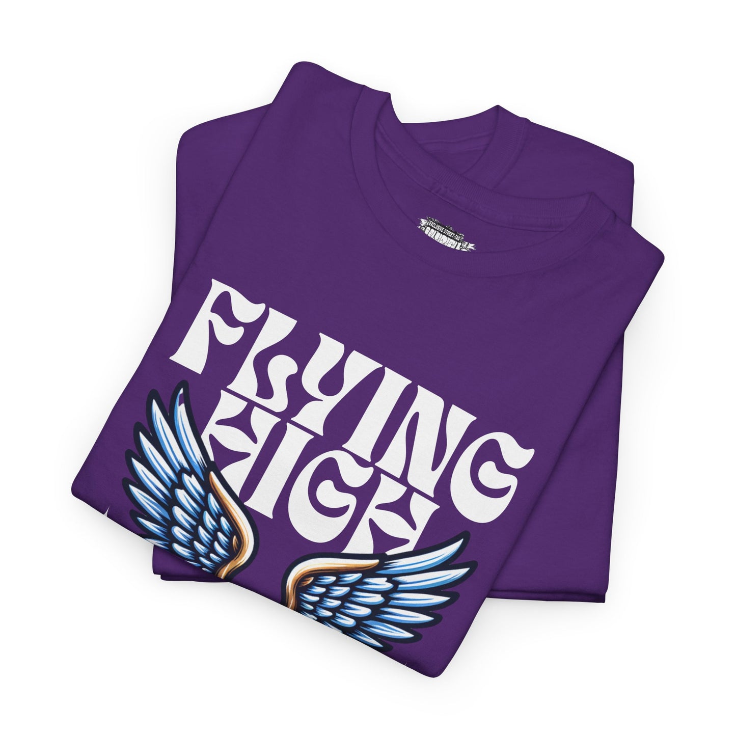"Flying High Graphic T-Shirt - Unisex Heavy Cotton Tee with Inspirational Design