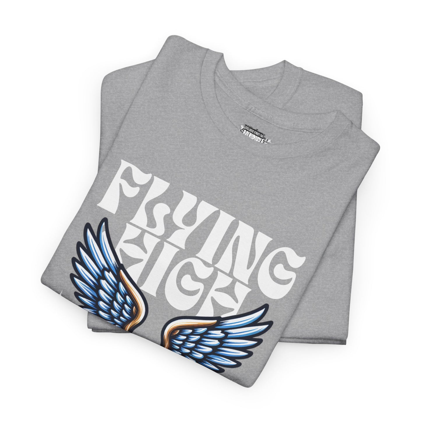 "Flying High Graphic T-Shirt - Unisex Heavy Cotton Tee with Inspirational Design