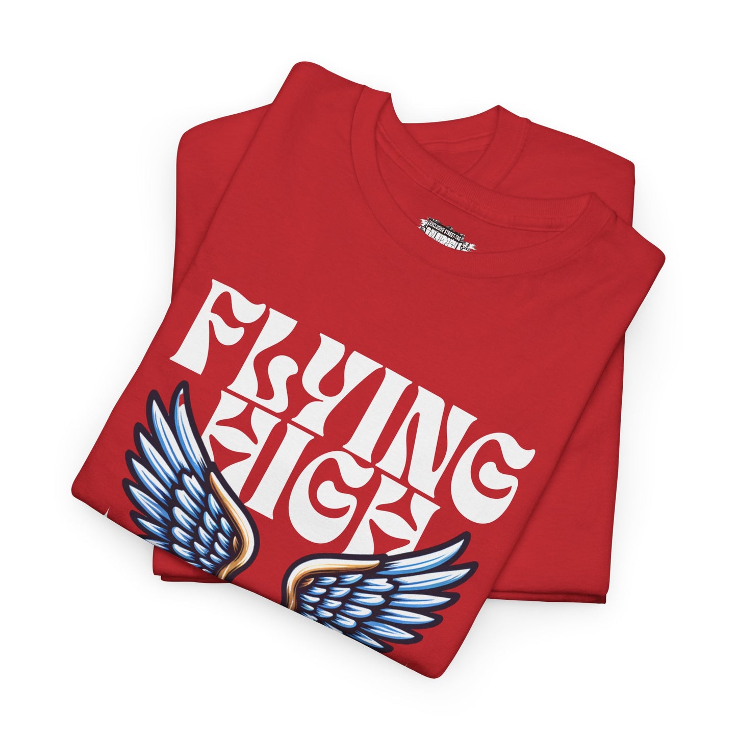 "Flying High Graphic T-Shirt - Unisex Heavy Cotton Tee with Inspirational Design
