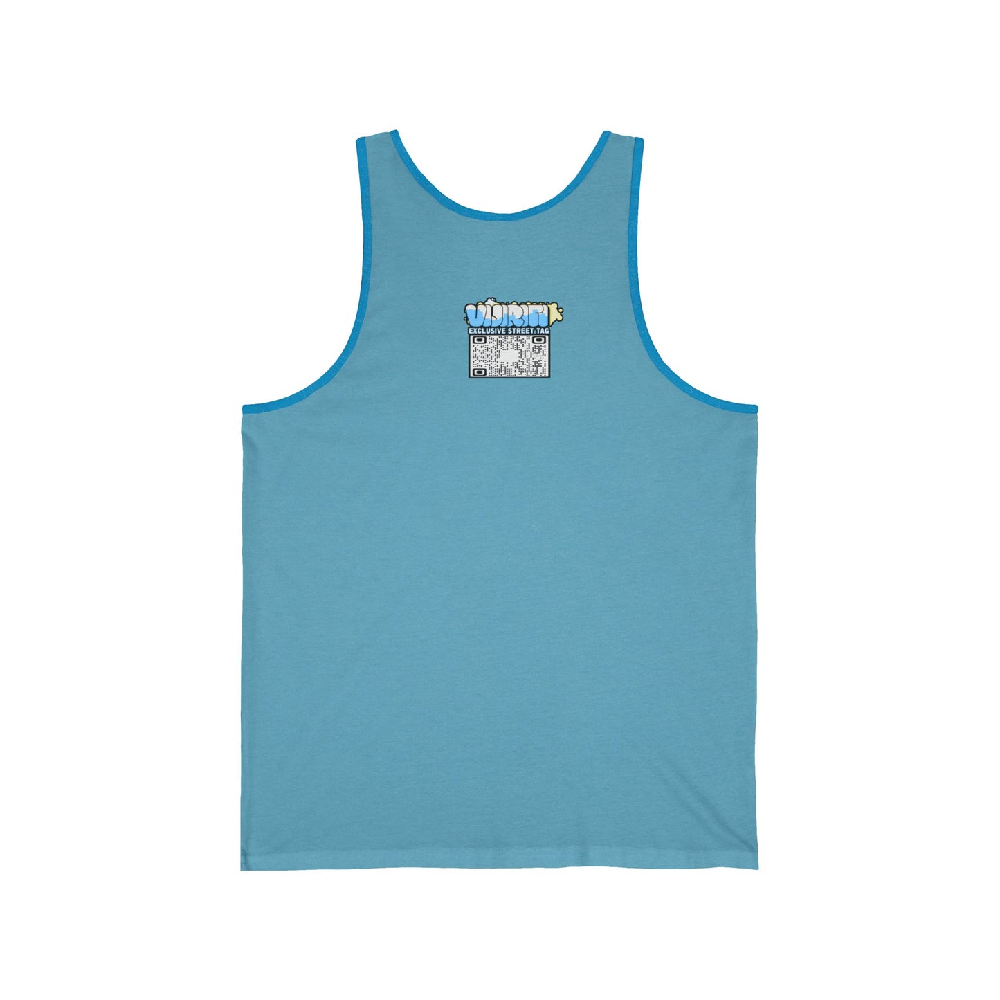 Cool Dripp Shark Graphic Unisex Jersey Tank - Perfect for Beach Days & Summer Fun