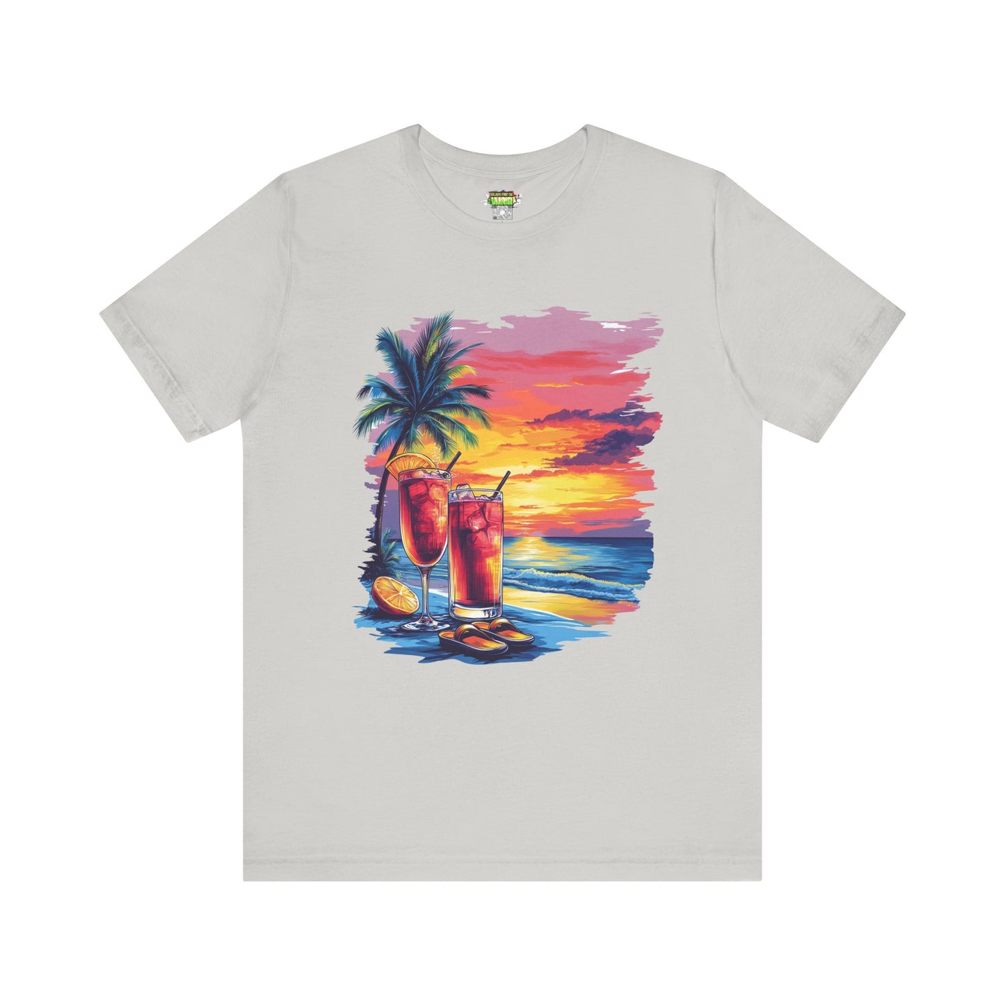 Tropical Sunset Tee - Perfect for Summer Vibes, Beach Days, Relaxation, Gifts, Vacation