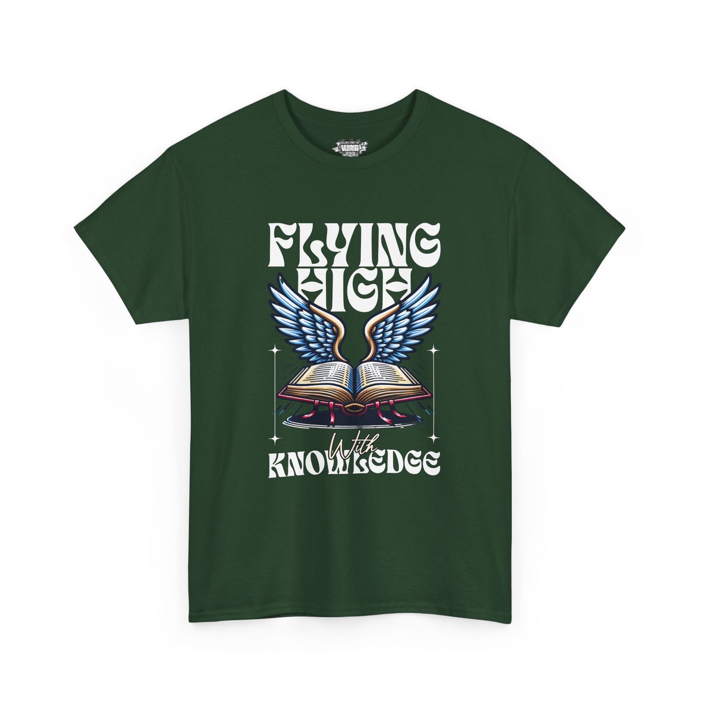 "Flying High Graphic T-Shirt - Unisex Heavy Cotton Tee with Inspirational Design