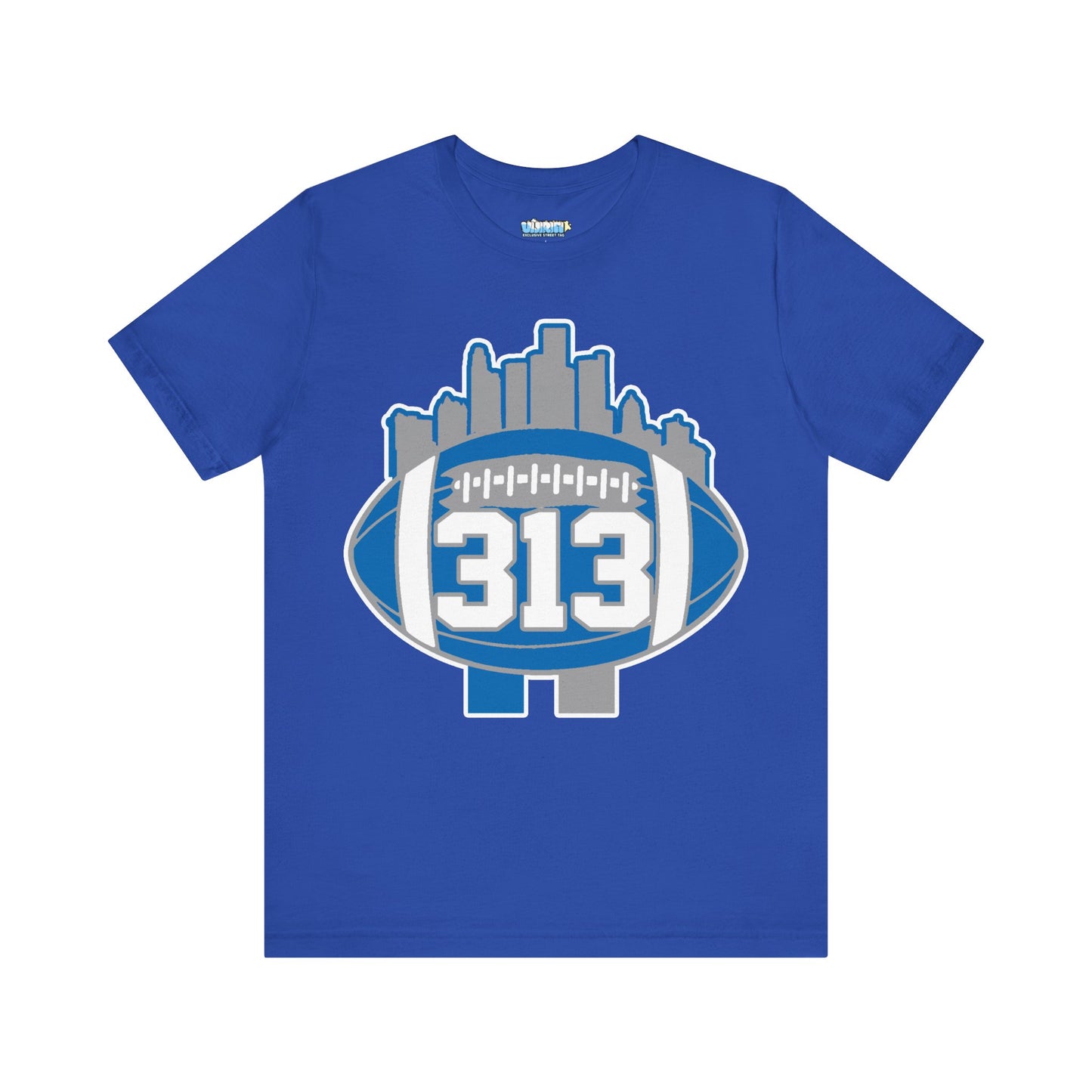 LION COLOR DETROIT 313 FOOT BALL SHIRT